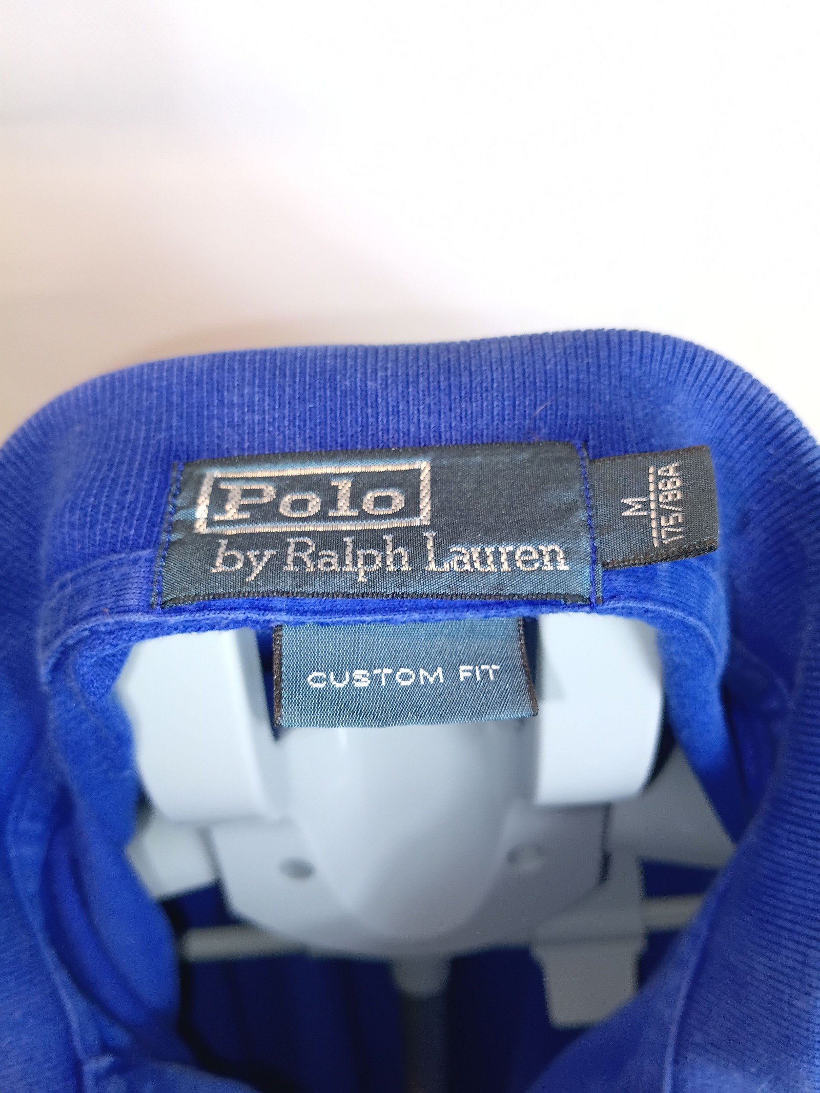 Polo by Ralph Lauren Men's Blue Custom Fit Cotton Polo Shirt Medium image 3