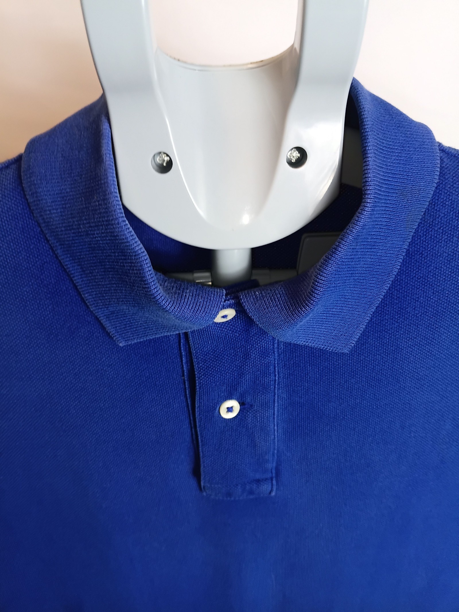 Polo by Ralph Lauren Men's Blue Custom Fit Cotton Polo Shirt Medium image 6