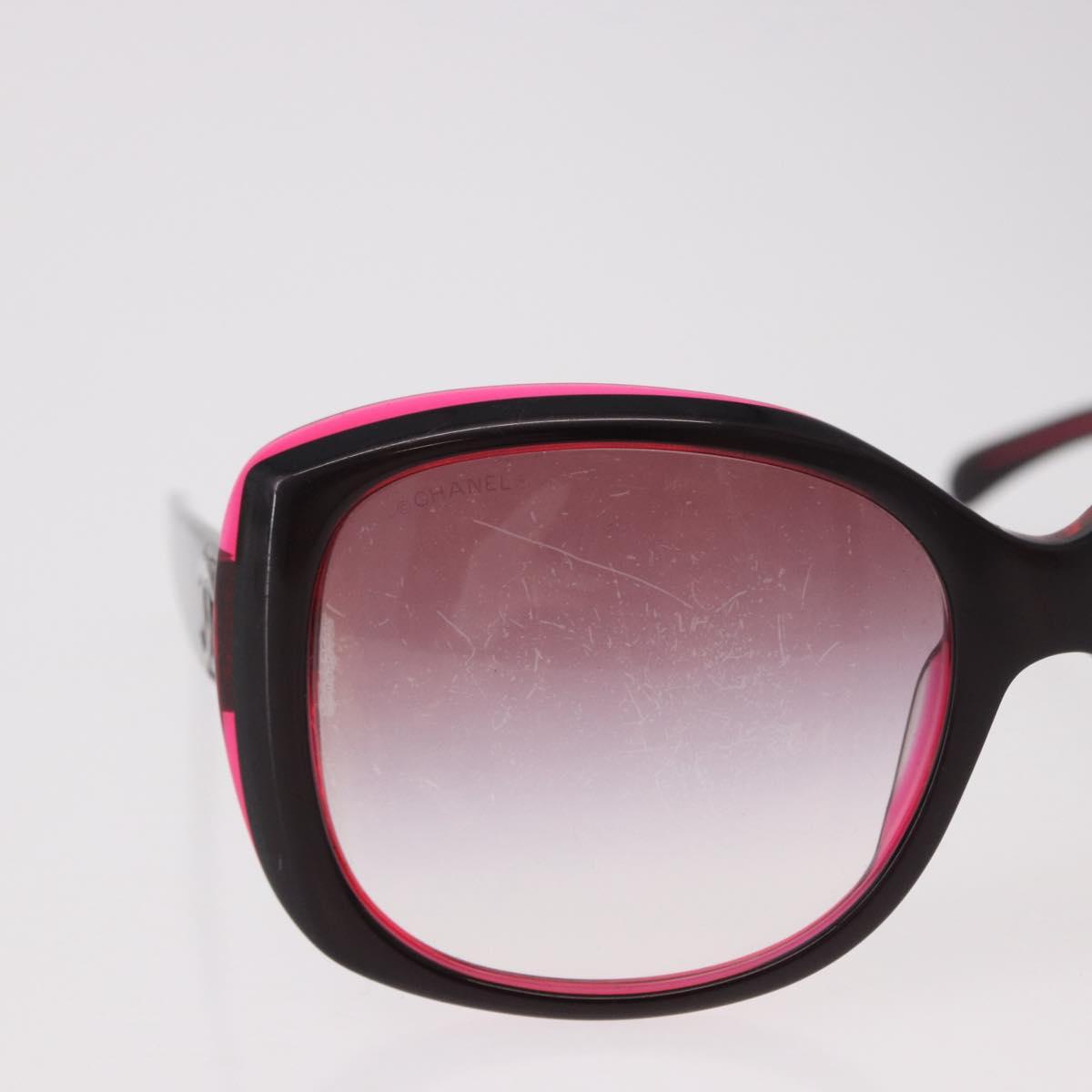 CHANEL Sunglasses Plastic Red CC Auth 190521 image 4