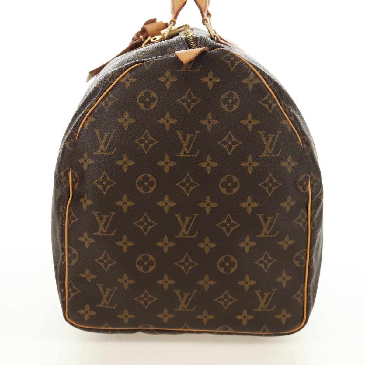 LOUIS VUITTON Monogram Keepall 55 Boston Bag M41424 LV Auth 190169SAV image 3
