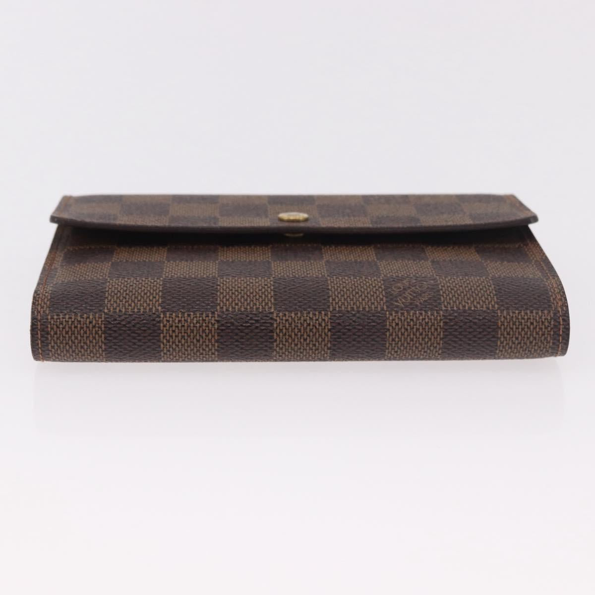 LOUIS VUITTON Damier Ebene Porte Tresor Etui Papie Wallet N61202 LV Auth 188674A image 6