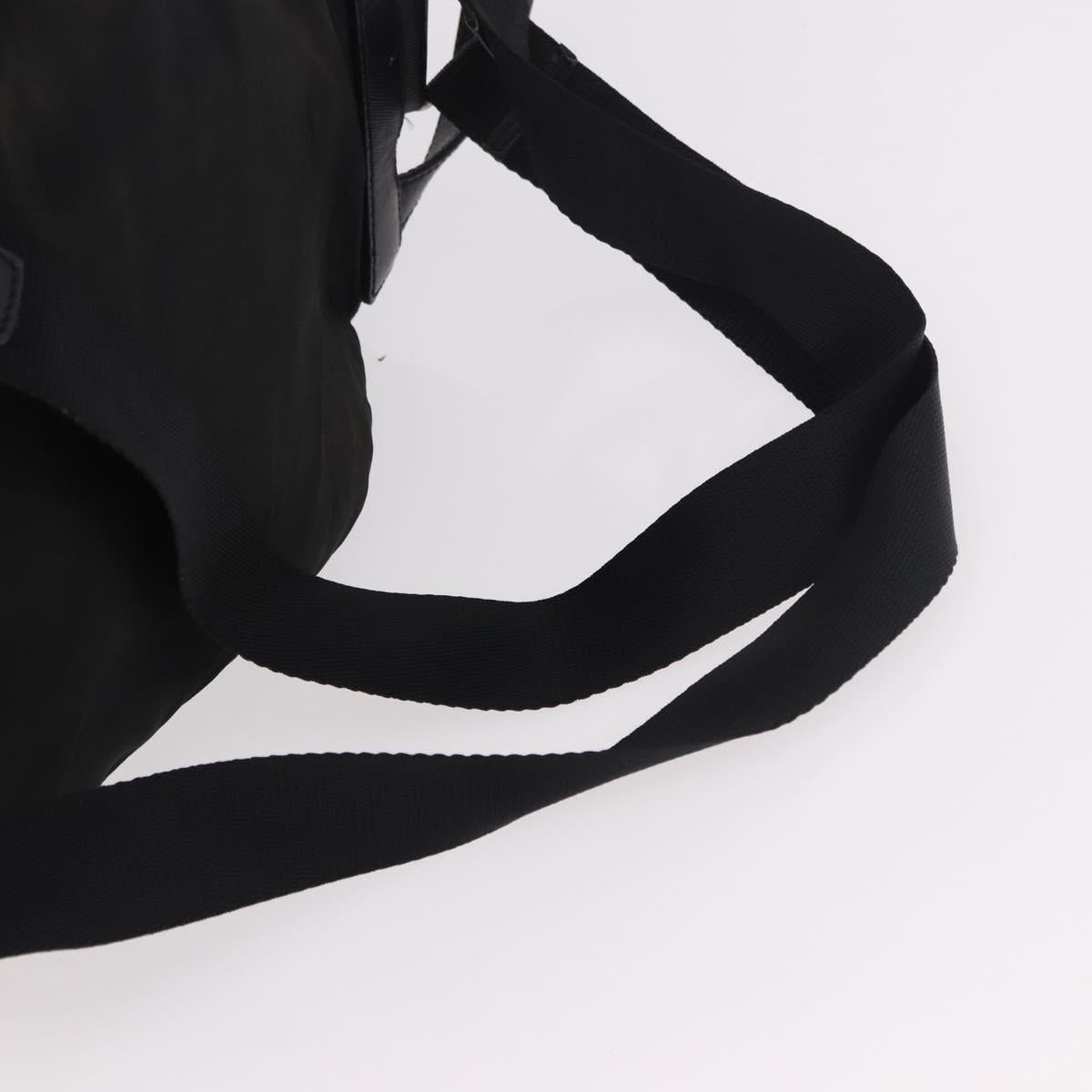 PRADA Backpack Nylon Black Silver Auth 188443 image 10