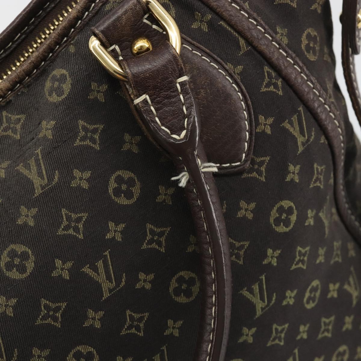 LOUIS VUITTON Monogram Mini Lin Buzasu Anjoul Brown Ebene M95617 LV Auth BA13988 image 9