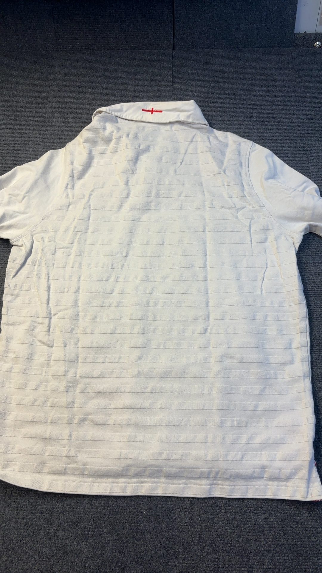 Canterbury White England Rugby Shirt Medium Long Sleeve Cotton image 9