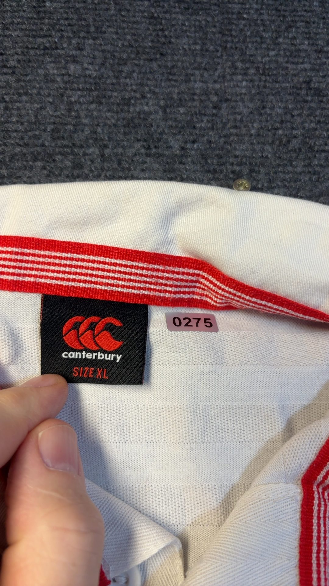 Canterbury White England Rugby Shirt Medium Long Sleeve Cotton image 10