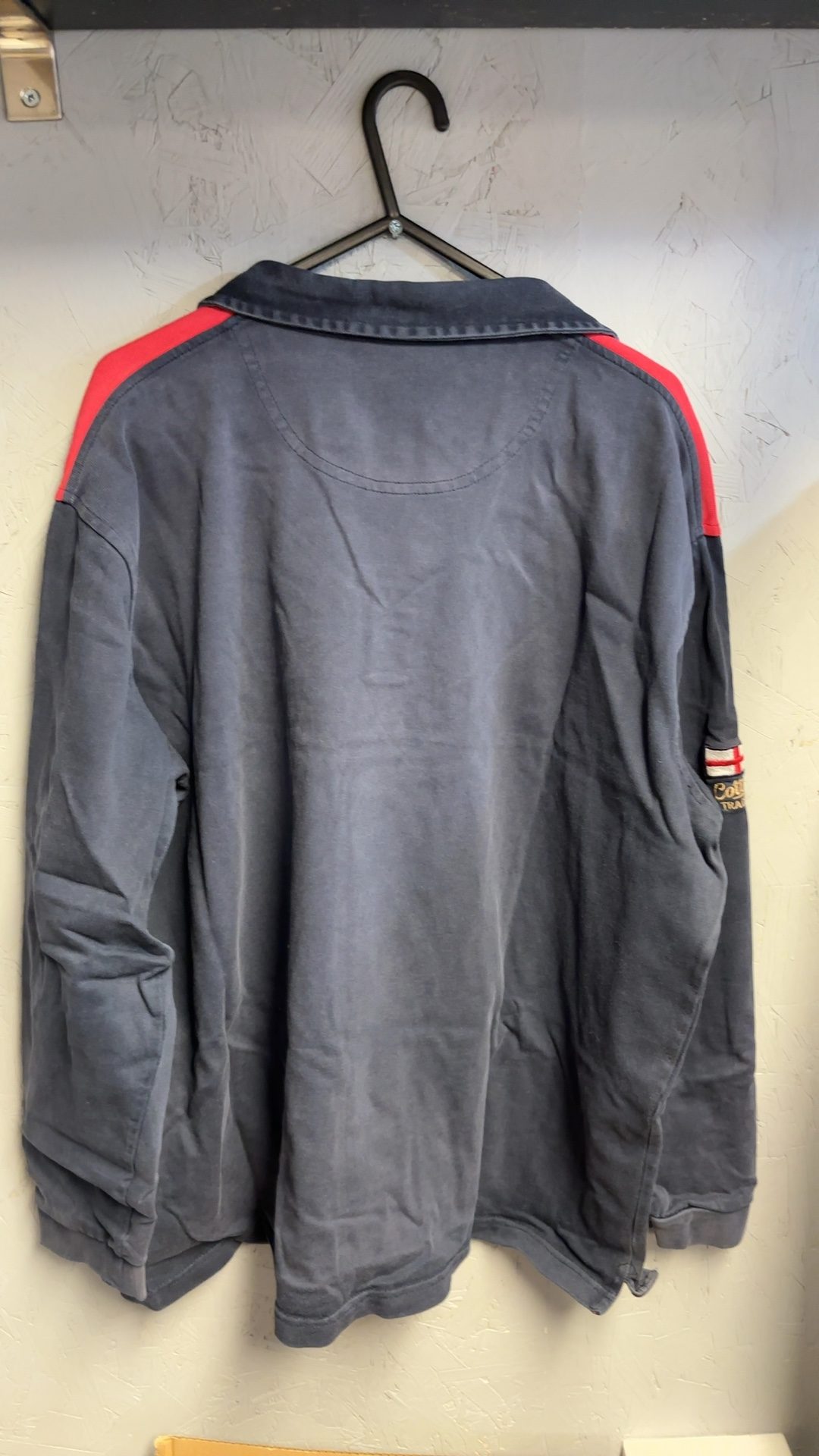England Red & Navy Vintage Rugby Shirt XL good condition image 6