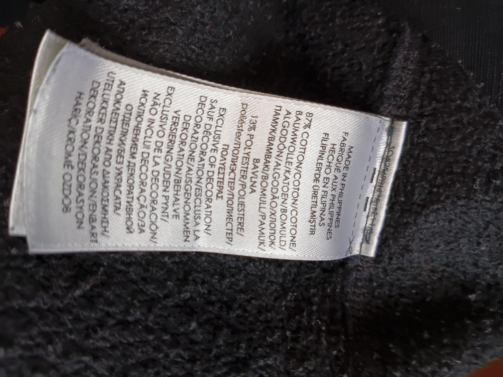 Ralph Lauren Black Cotton Blend Sweatshirt Medium