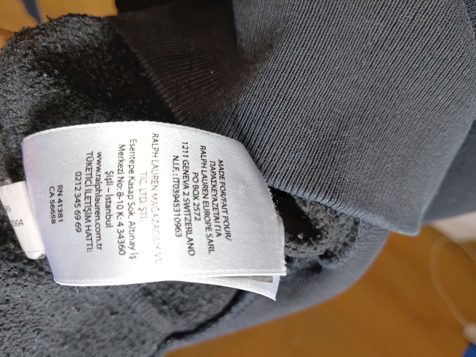 Ralph Lauren Black Cotton Blend Sweatshirt Medium image 2