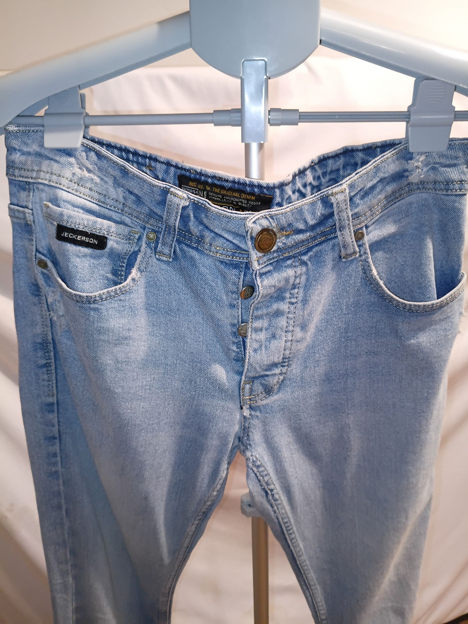 Jeckerson Blue Denim Jeans Light Wash W31 image 8