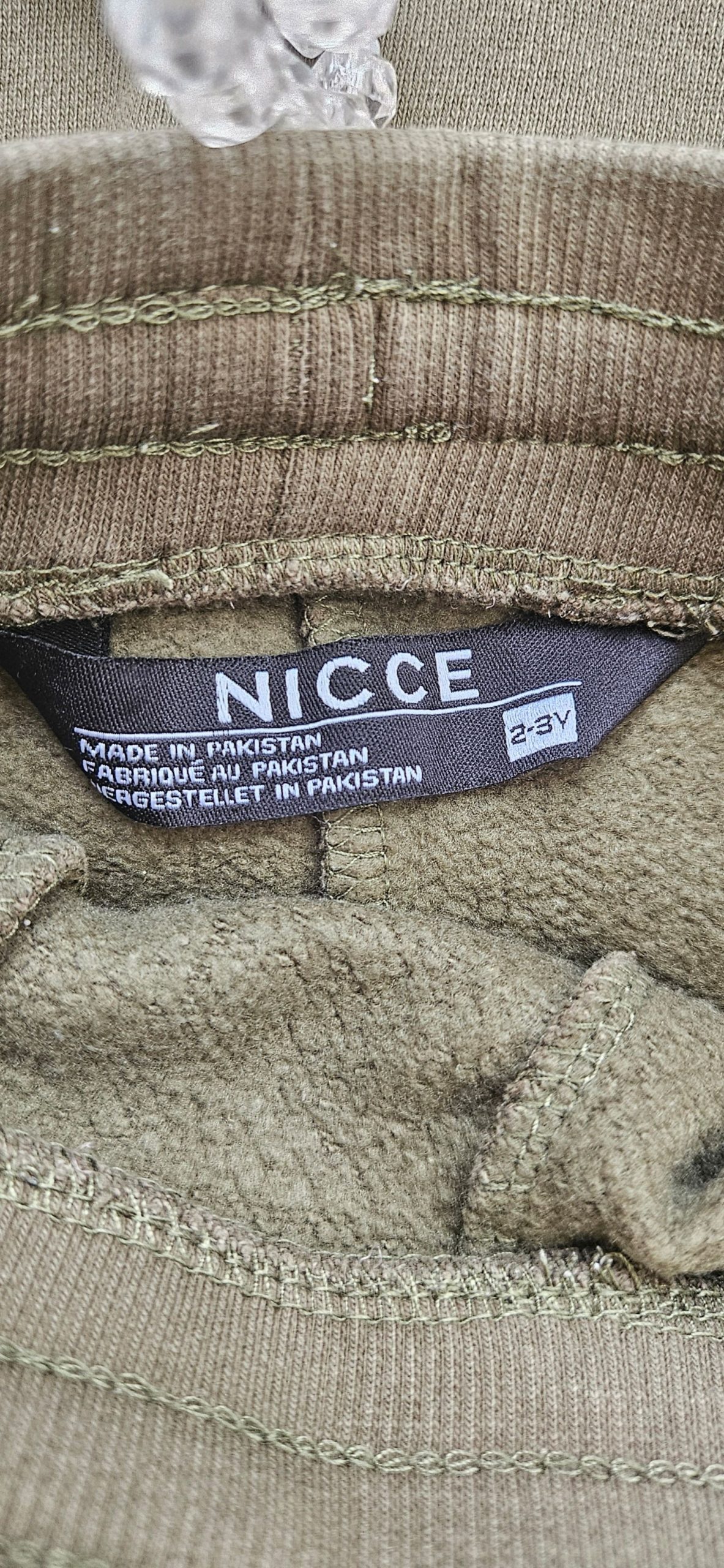 Nicce Kids' Khaki Hoodie & Joggers 2-3 Years Cotton Polyester image 4