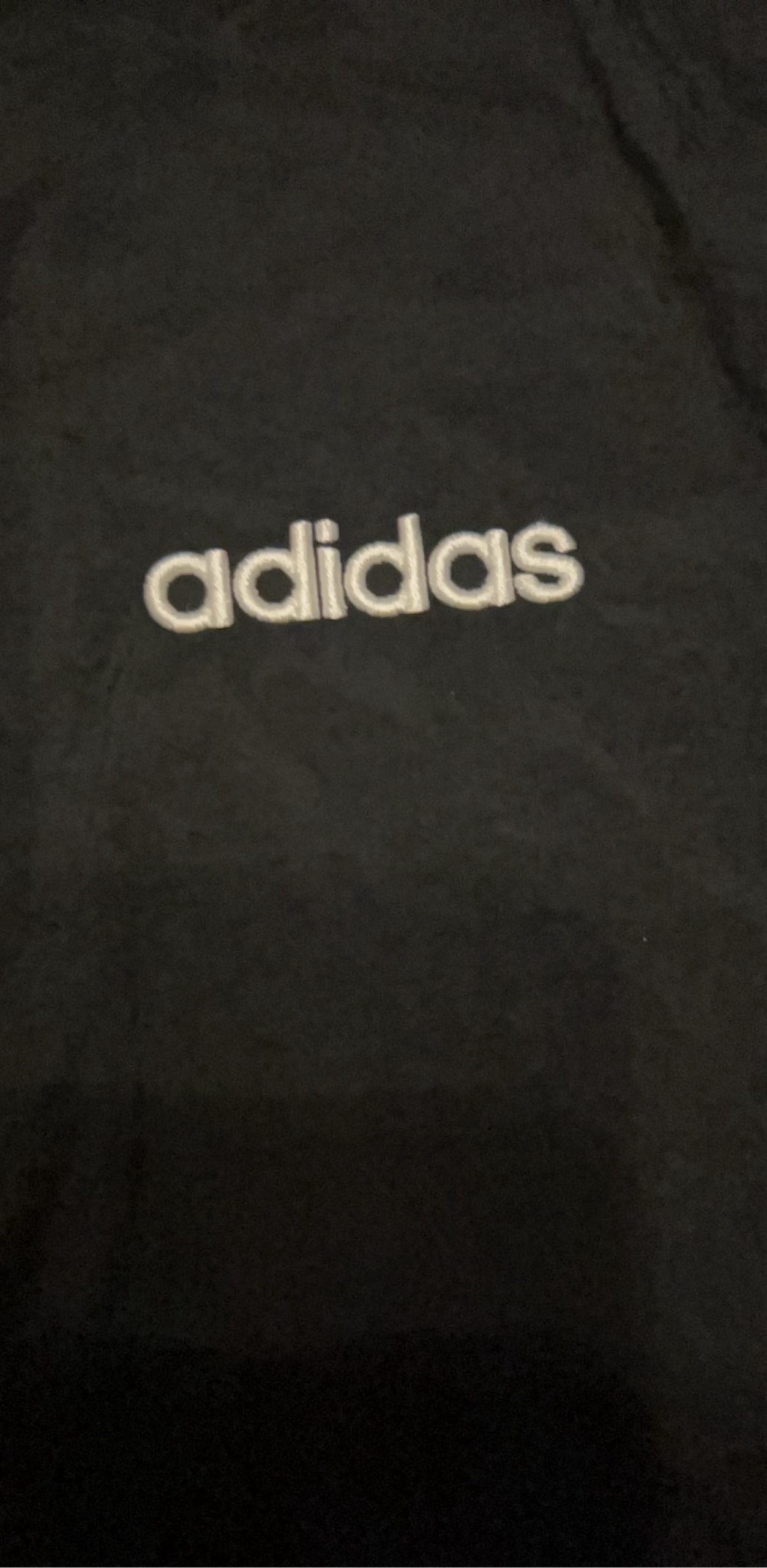 Adidas Black & White Logo Print Track Jacket Small image 4