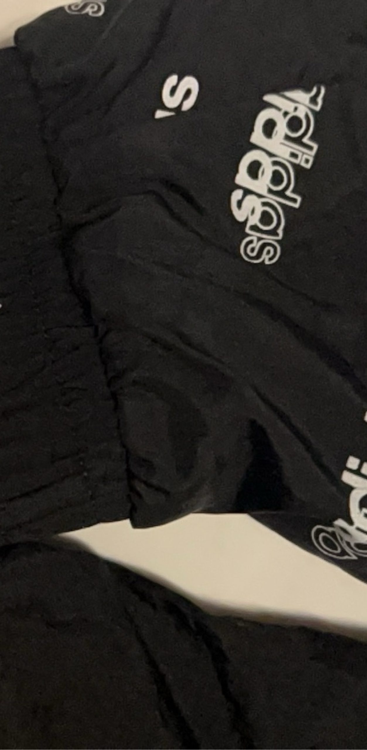 Adidas Black & White Logo Print Track Jacket Small image 6