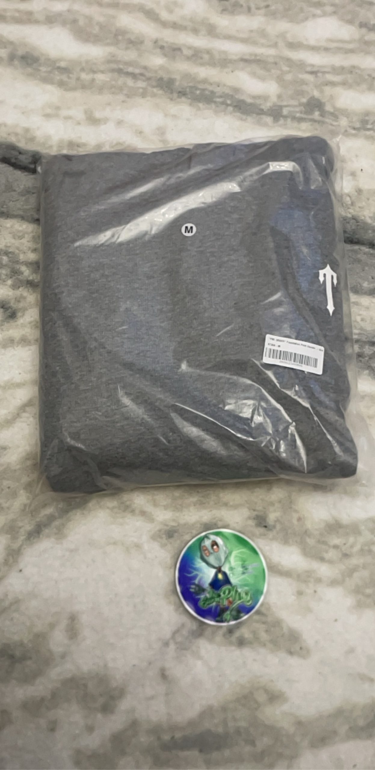 PRE ORDER Grey Foundation Print Hoodie Medium