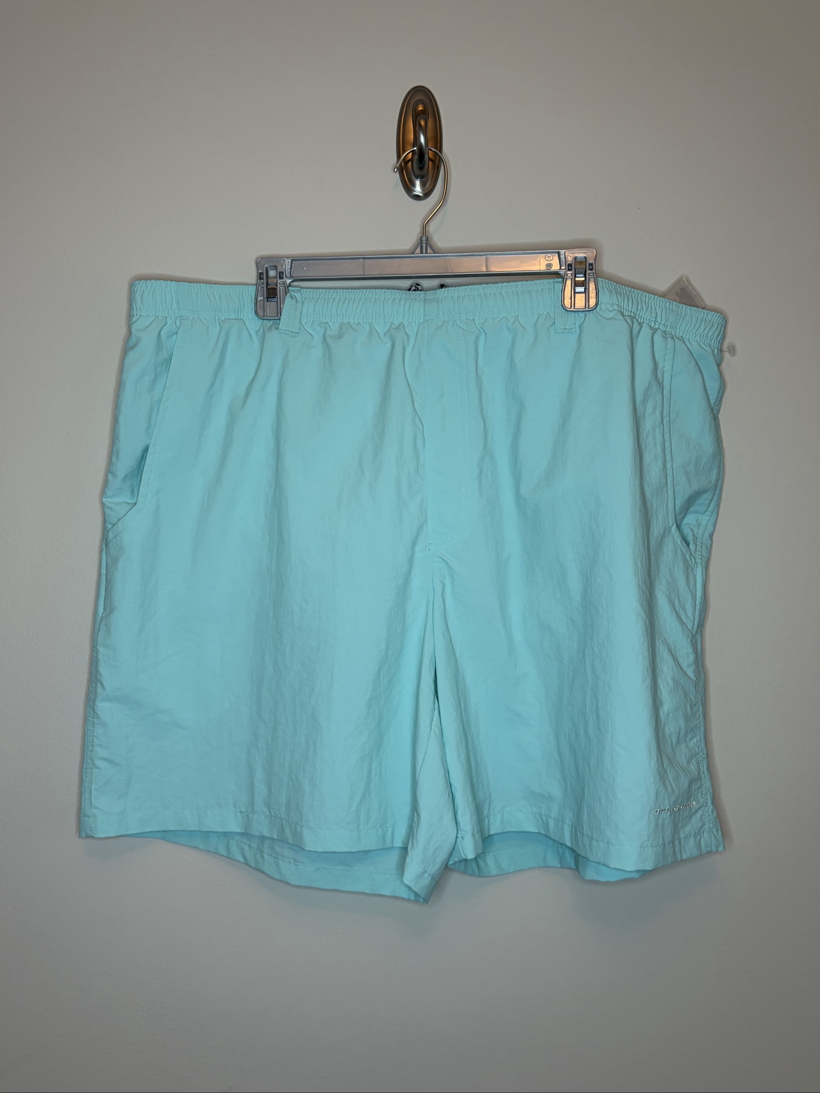 Columbia Men's Light Blue Omni-Shade Fishing Shorts 2X Large image 3