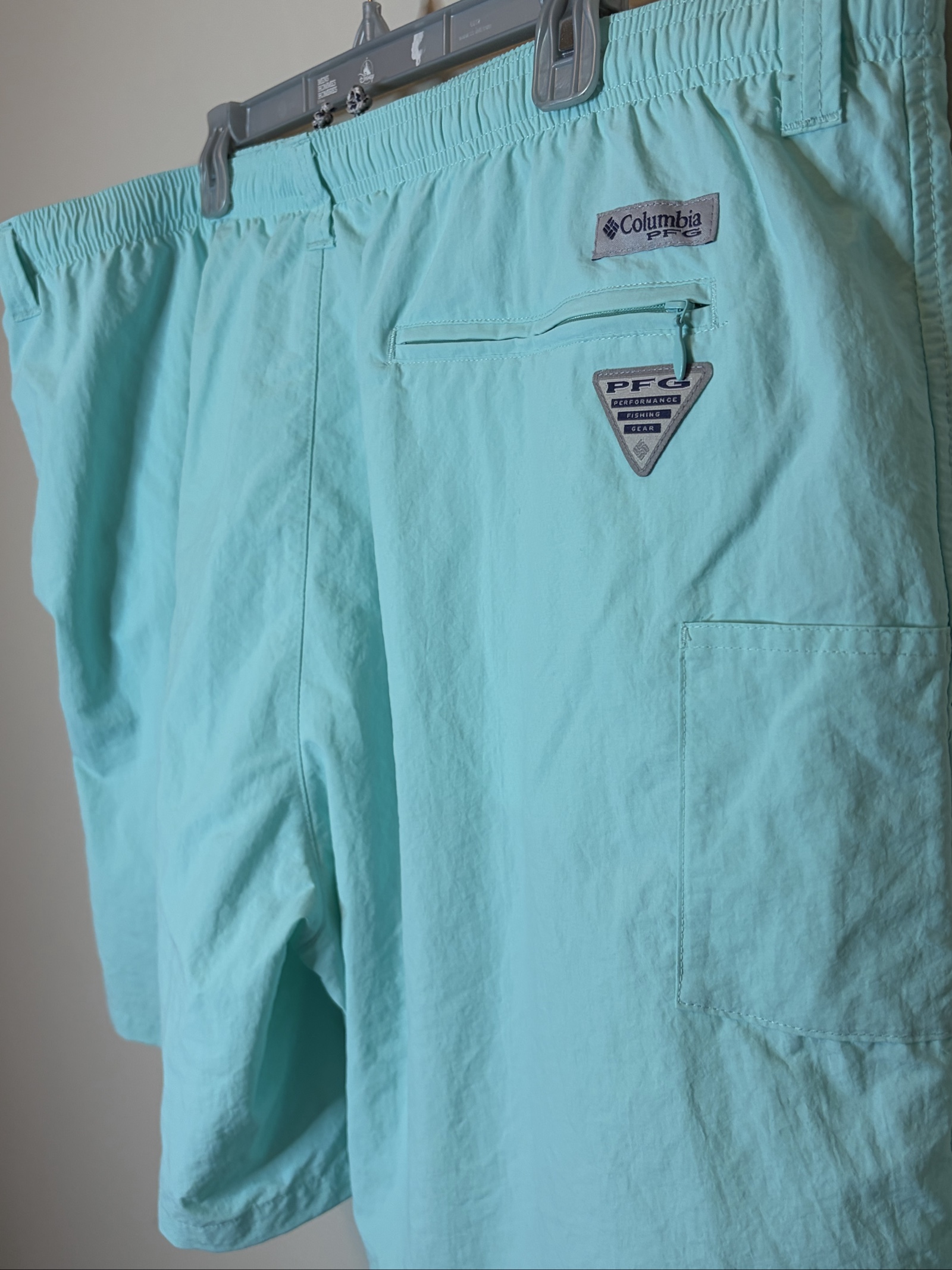 Columbia Men's Light Blue Omni-Shade Fishing Shorts 2X Large image 5