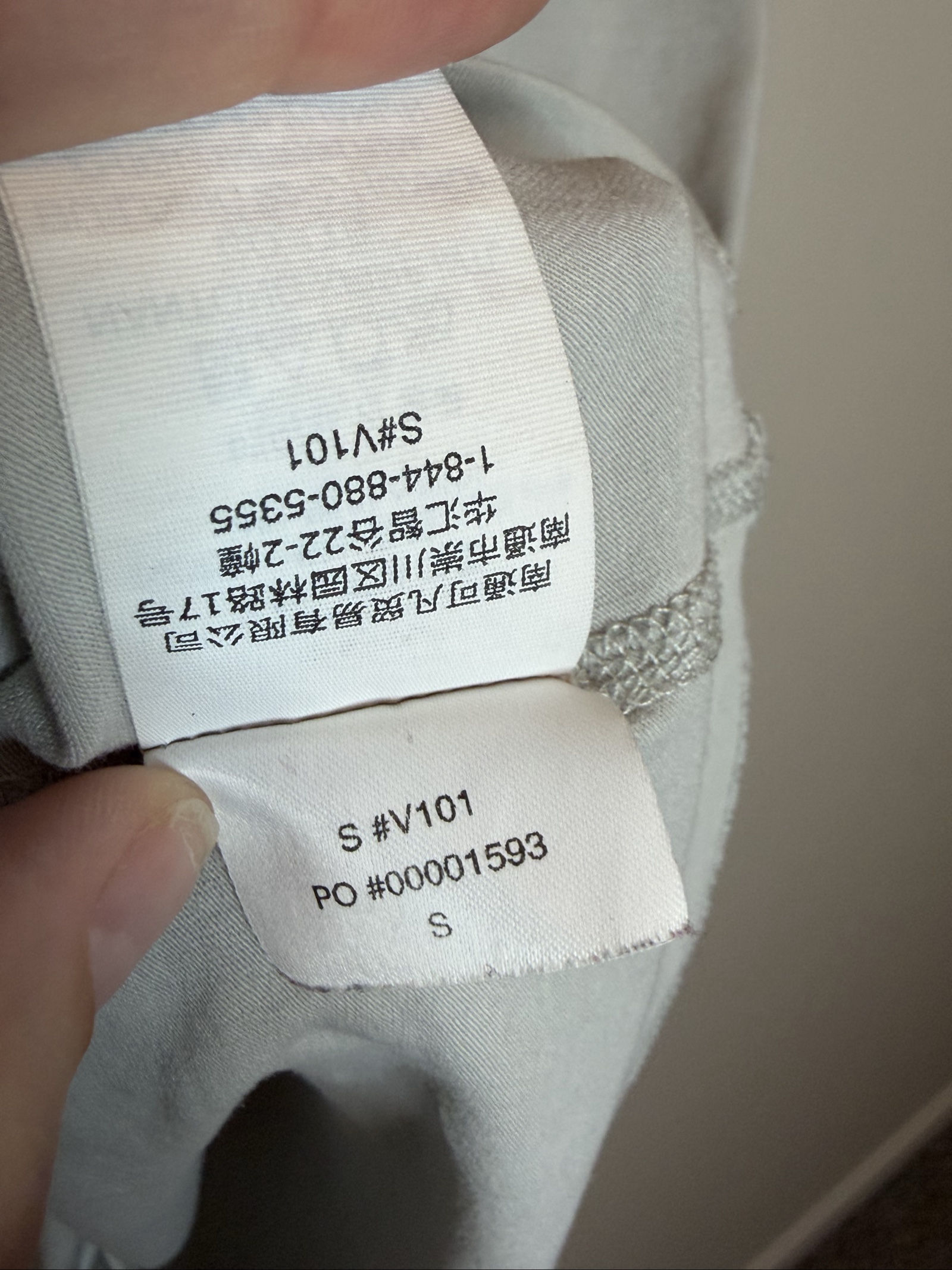 Vans Women Light Grey Small Cotton Pima Lyocell Blend T-Shirt image 3