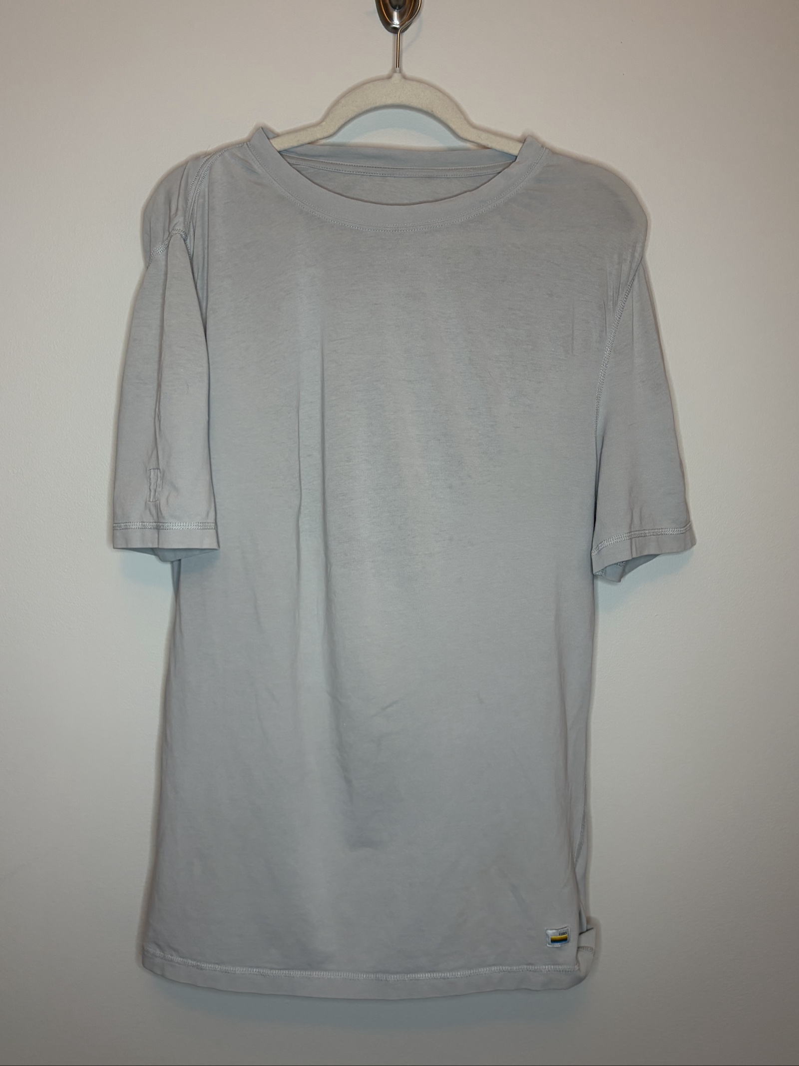 Vans Women Light Grey Small Cotton Pima Lyocell Blend T-Shirt image 4