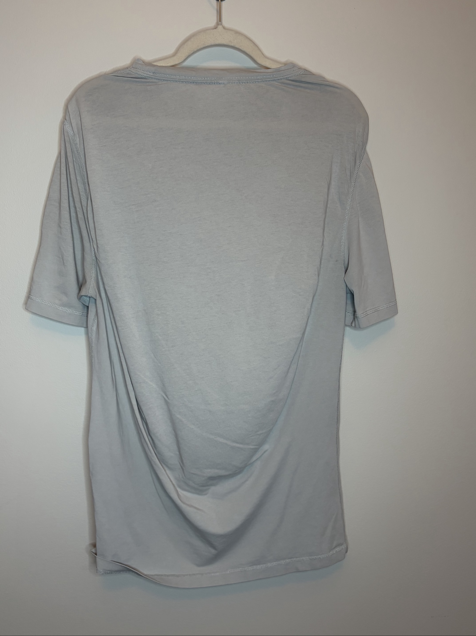 Vans Women Light Grey Small Cotton Pima Lyocell Blend T-Shirt image 7