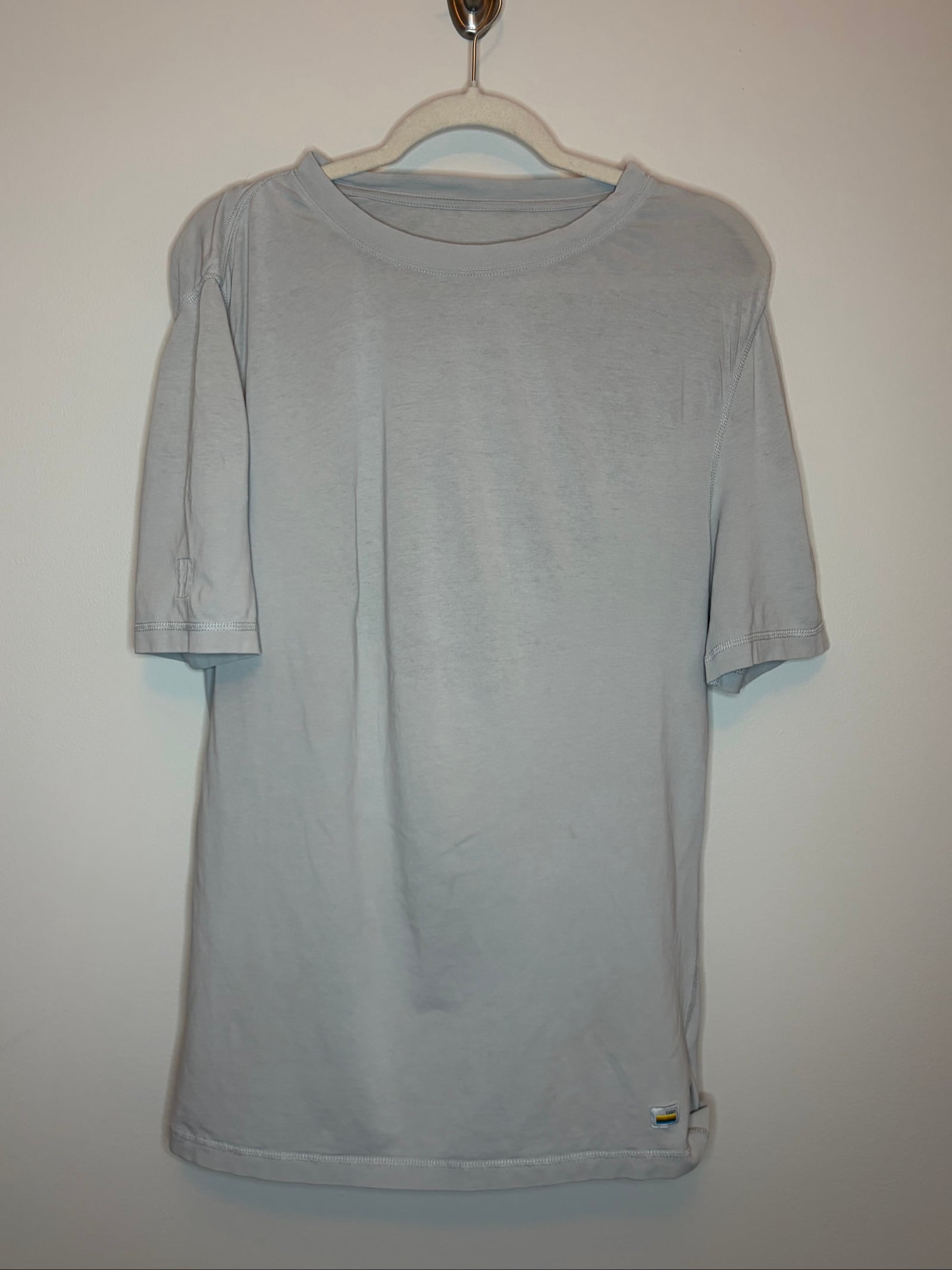Vapor Grey Short Sleeve Cotton Pima Blend T-Shirt Small image 4