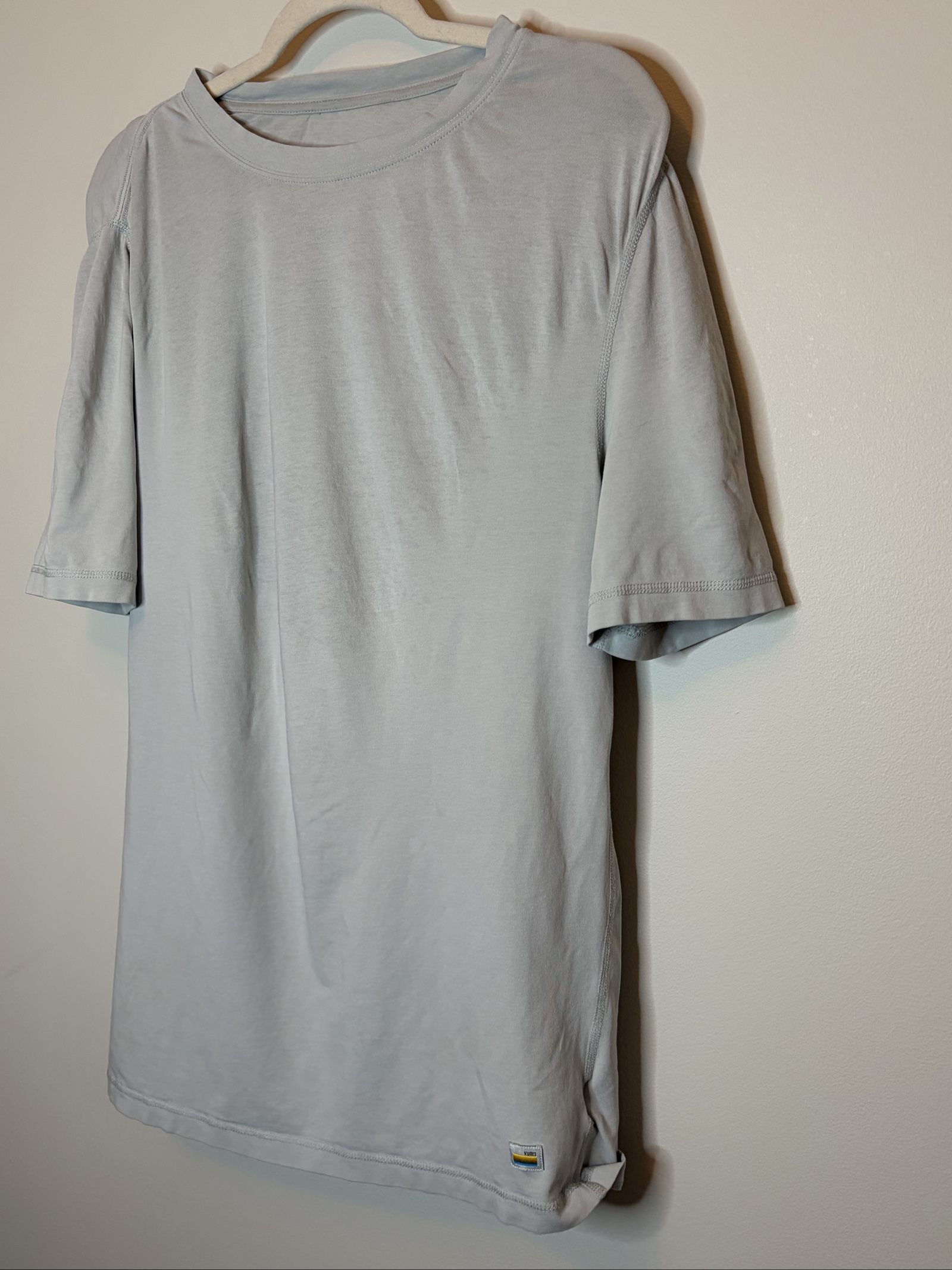 Vapor Grey Short Sleeve Cotton Pima Blend T-Shirt Small image 6