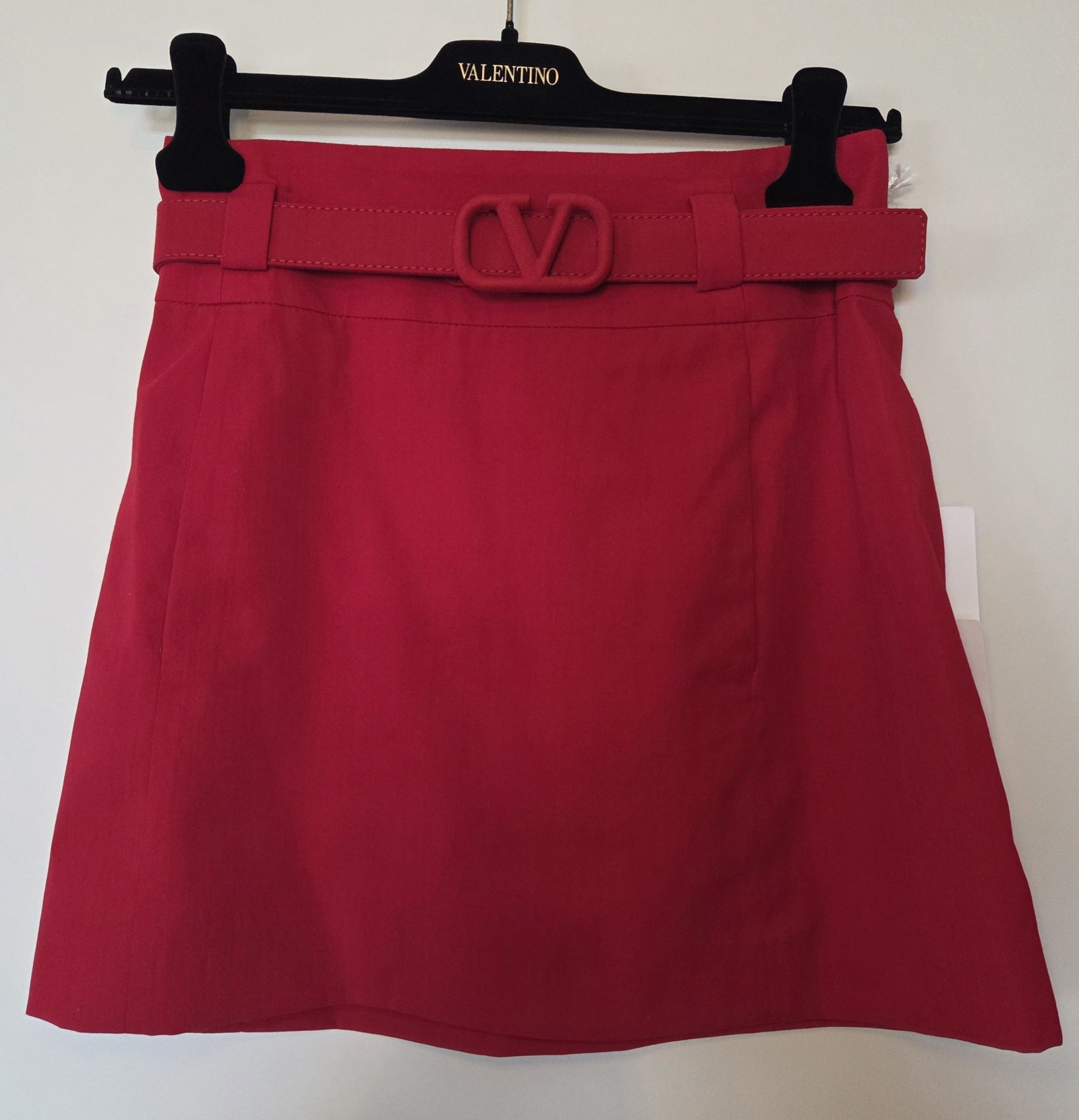 Valentino Women Red Wool Mini Skirt IT40/AU8