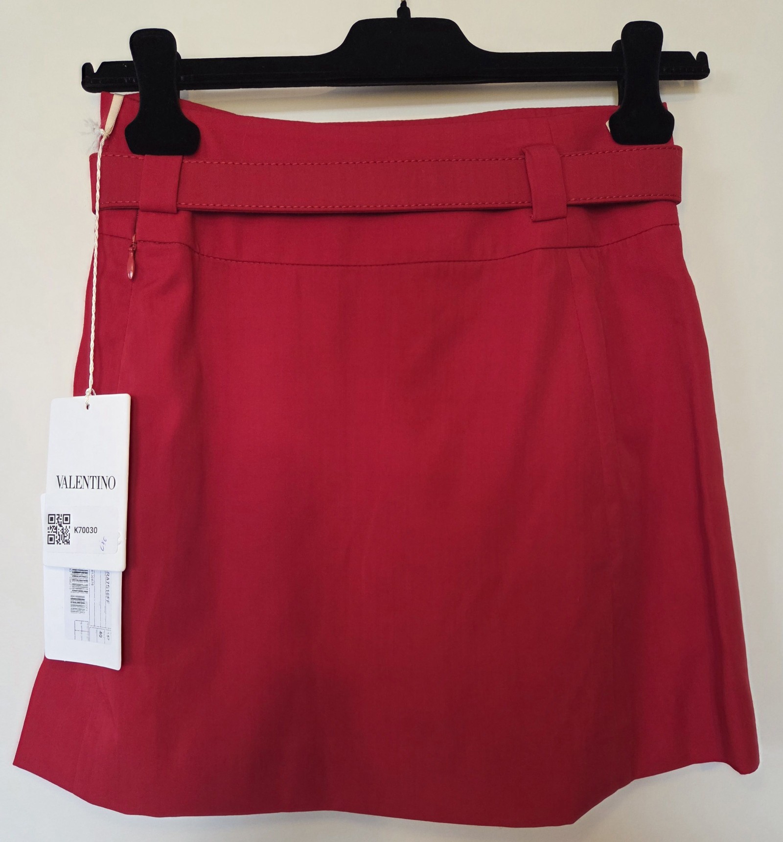 Valentino Women Red Wool Mini Skirt IT40/AU8 image 3