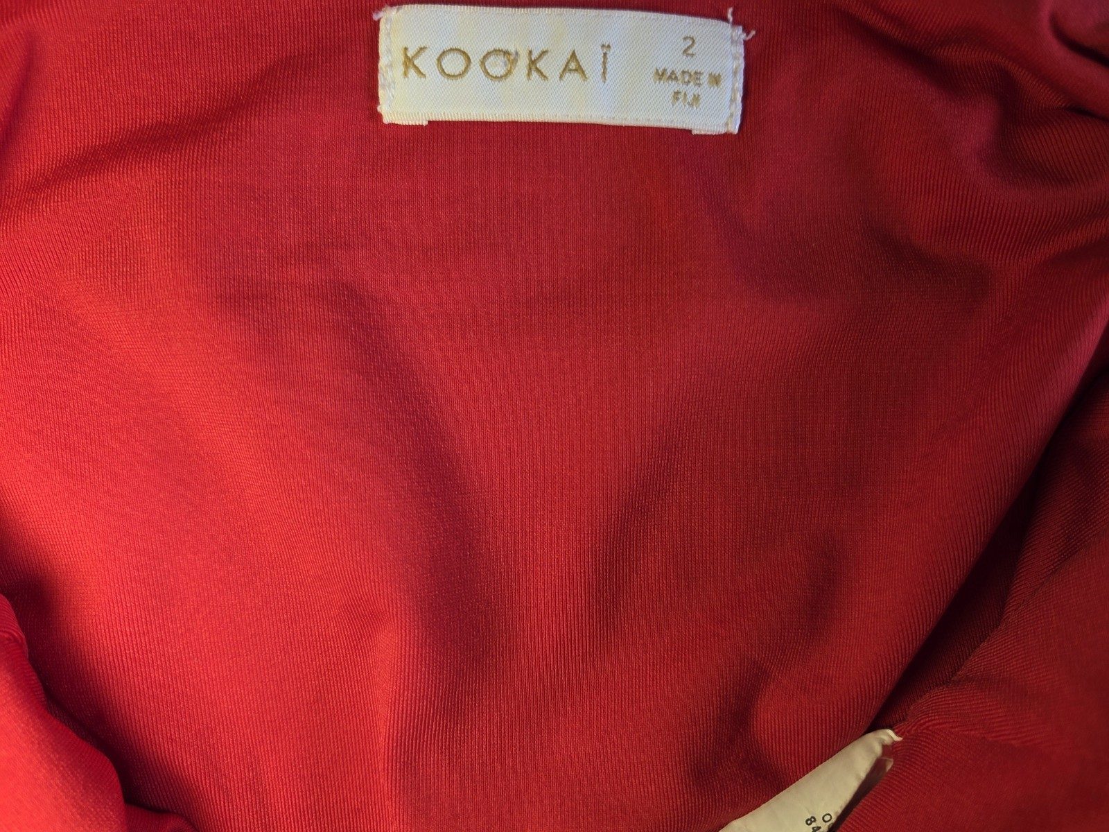 Kookai Women's Red Bodysuit Size 2 image 3