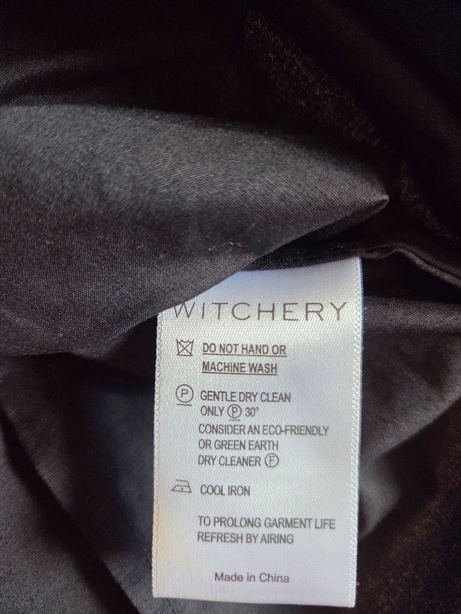 Witchery Women Black Cotton Ruched Sleeve Shirt Size 8 image 5