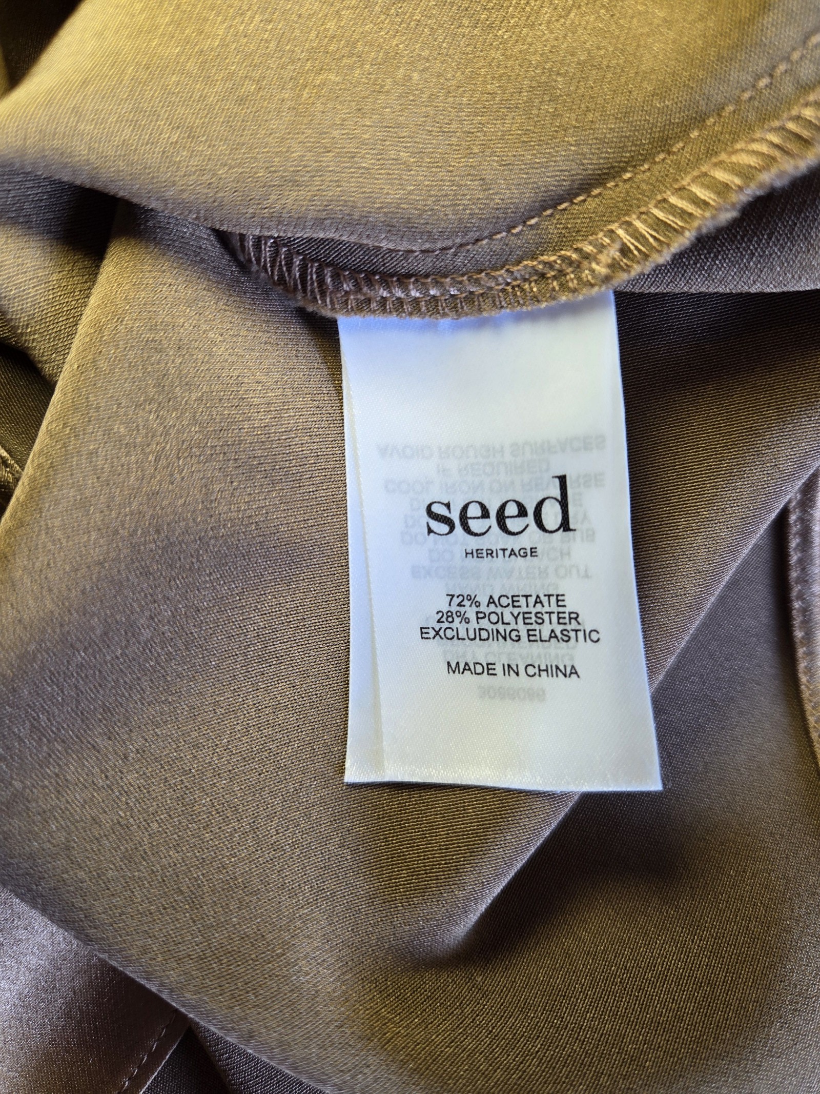 Seed Heritage Women's Satin Skirt Size 8 image 3