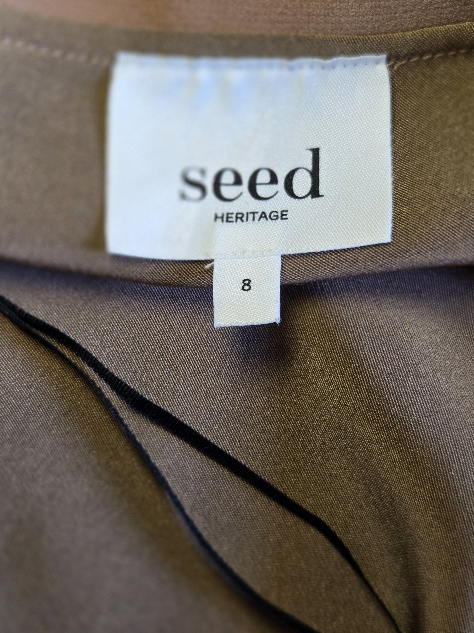 Seed Heritage Women's Satin Skirt Size 8 image 2