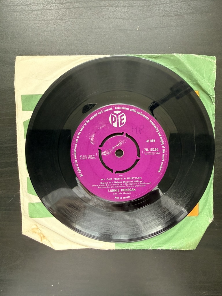 Lonnie Donegan My Old Man's a Dustman Vinyl 7" Single 45 RPM