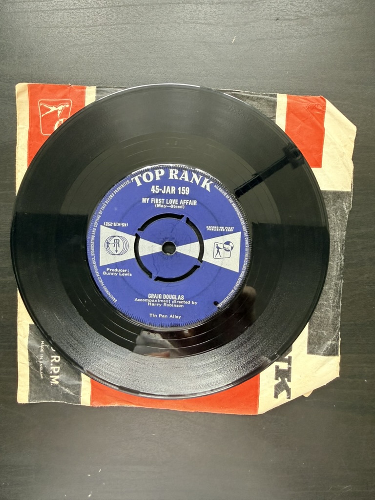 Craig Douglas Only Sixteen Vinyl 7" Single 45 RPM Record image 2