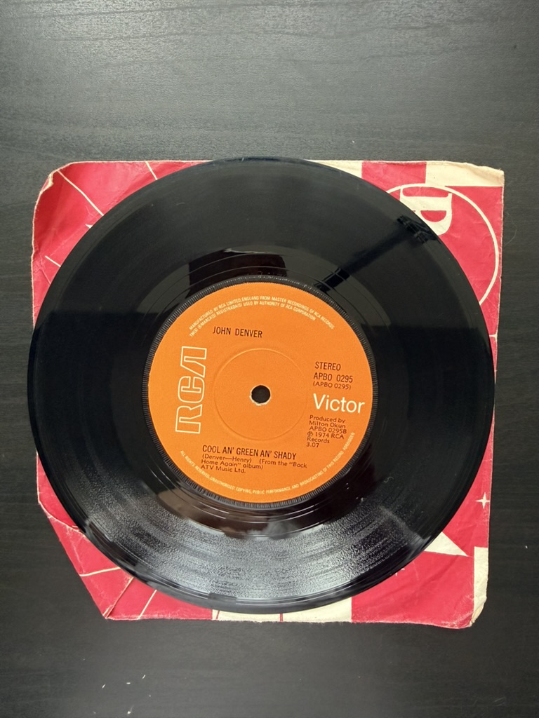 John Denver RCA Victor Vinyl Singles Annie's Song & Cool An' Green An' Shady image 2
