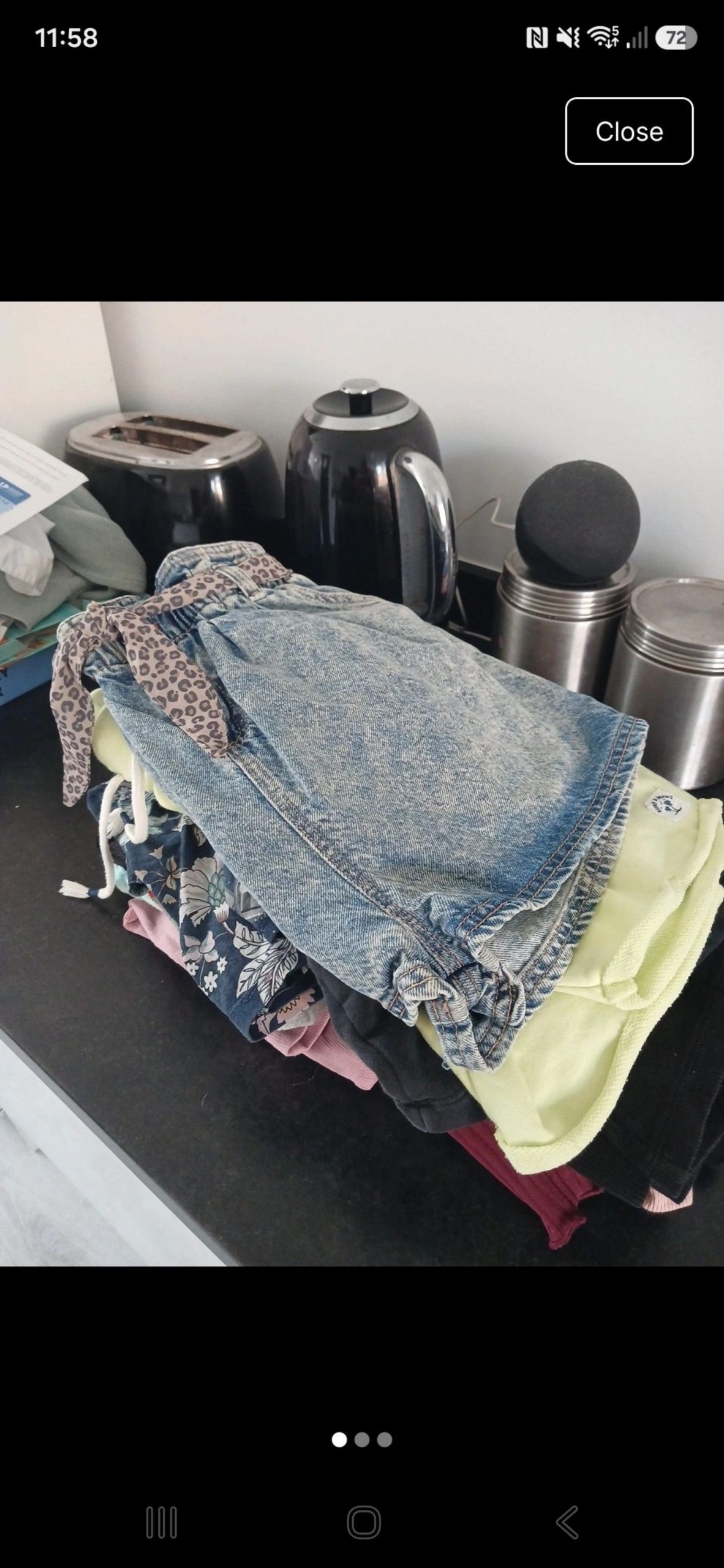 Kids Mixed Clothes Bundle Including Denim Shorts & Printed Leggings Various Sizes