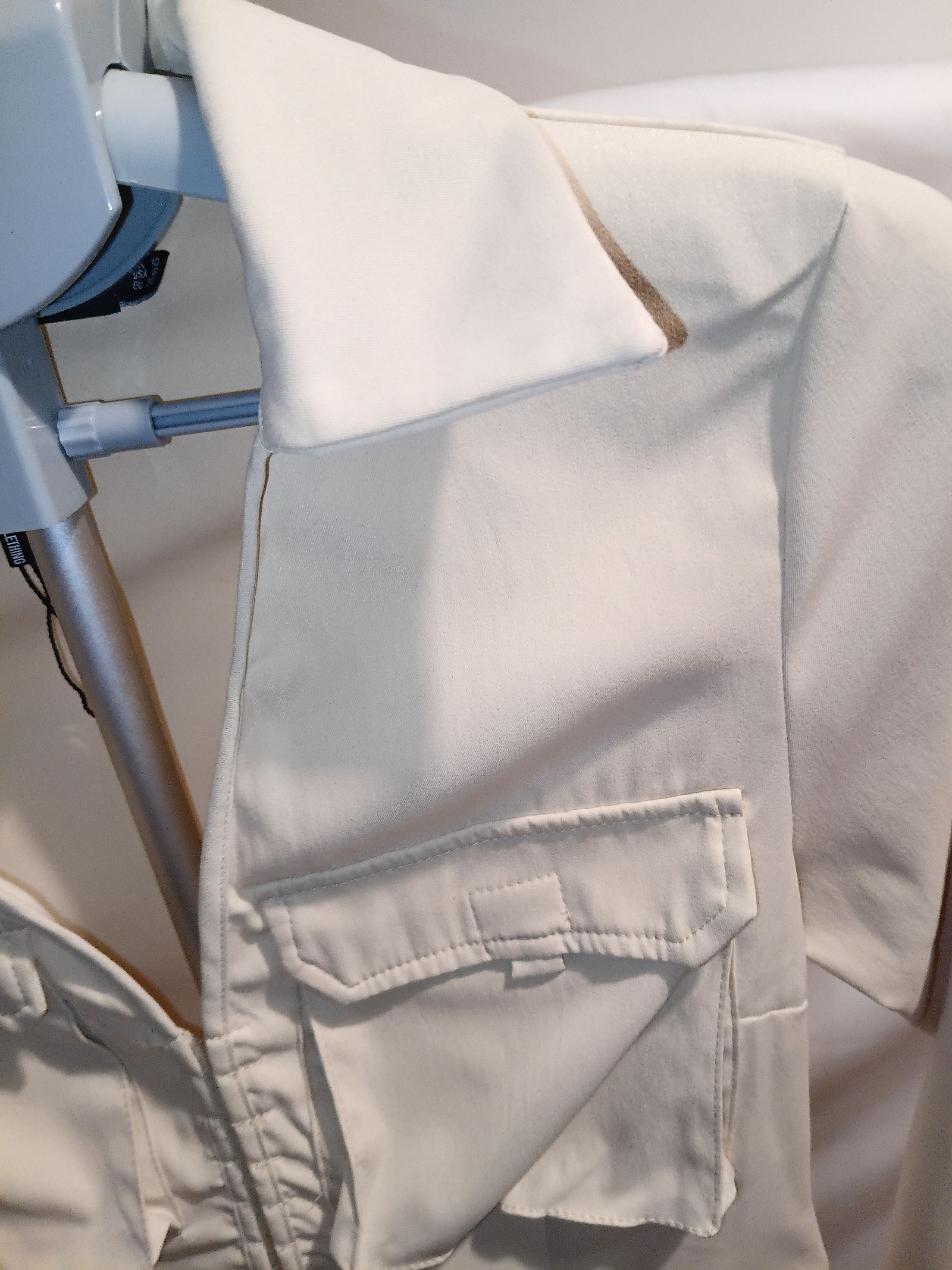 PrettyLittleThing Cream Collar Open Front Shirt Dress UK 10 image 8