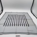 Yves Saint Laurent Women's Grey & Black Striped Handkerchief