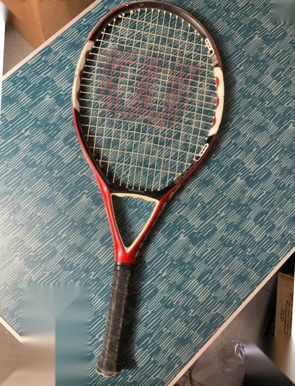 Wilson Roger Federer 26 Rouge & Noir Raquette de Tennis 66 cm image 2