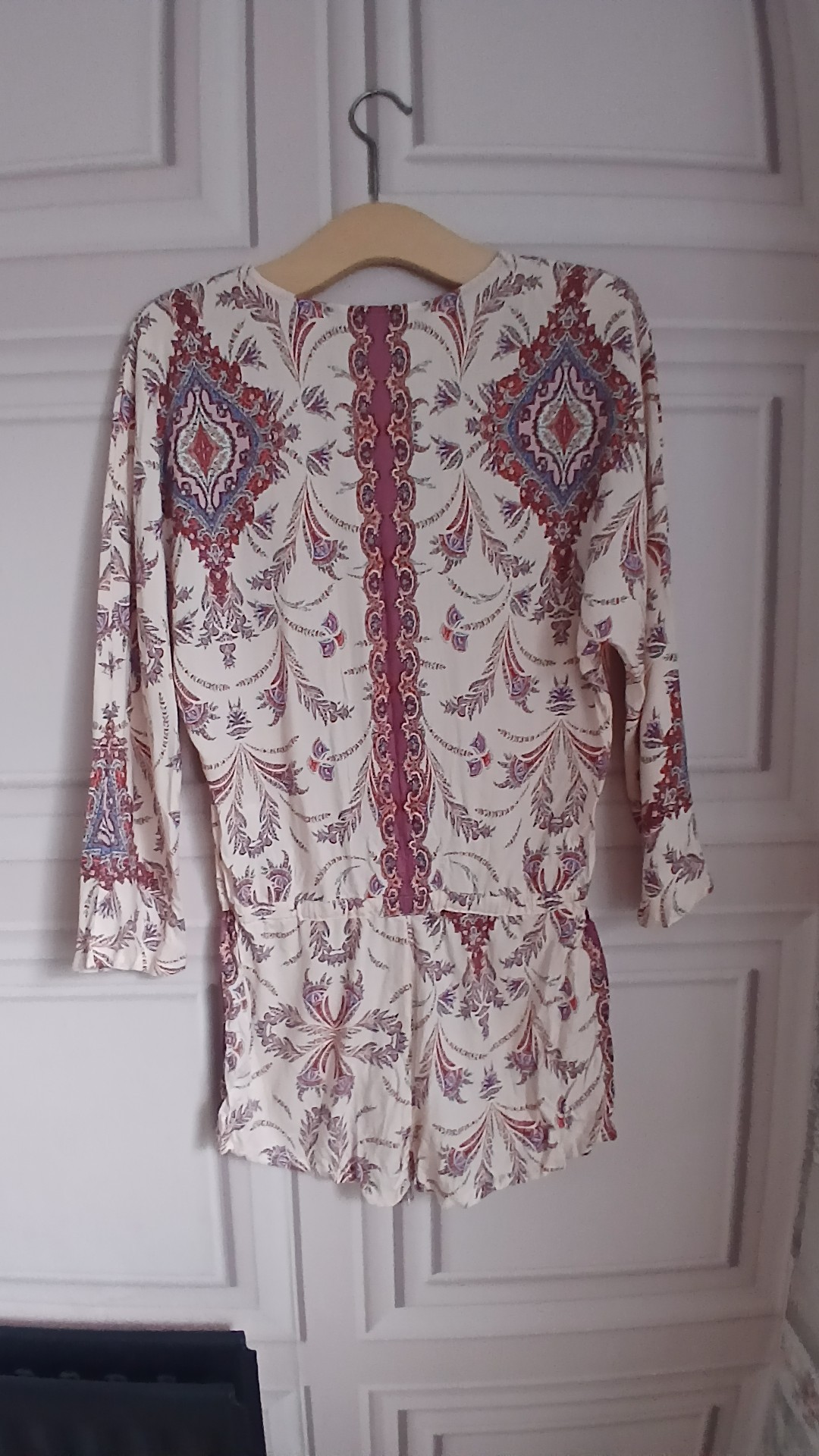 Trafaluc Zara Cream & Multi Floral Pattern Playsuit Eur S image 5