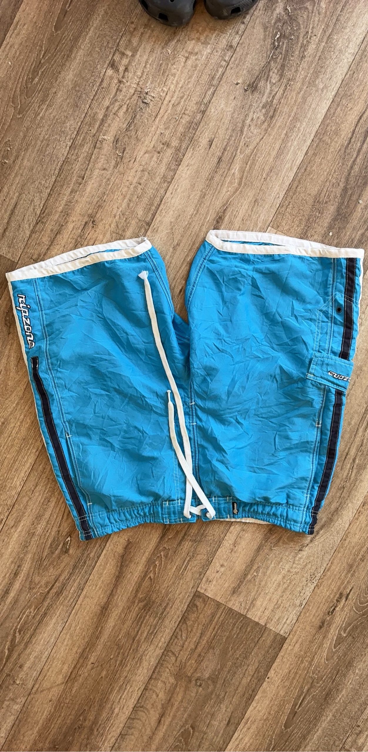 Ripzone Blue Swim Shorts Large Drawstring Waist