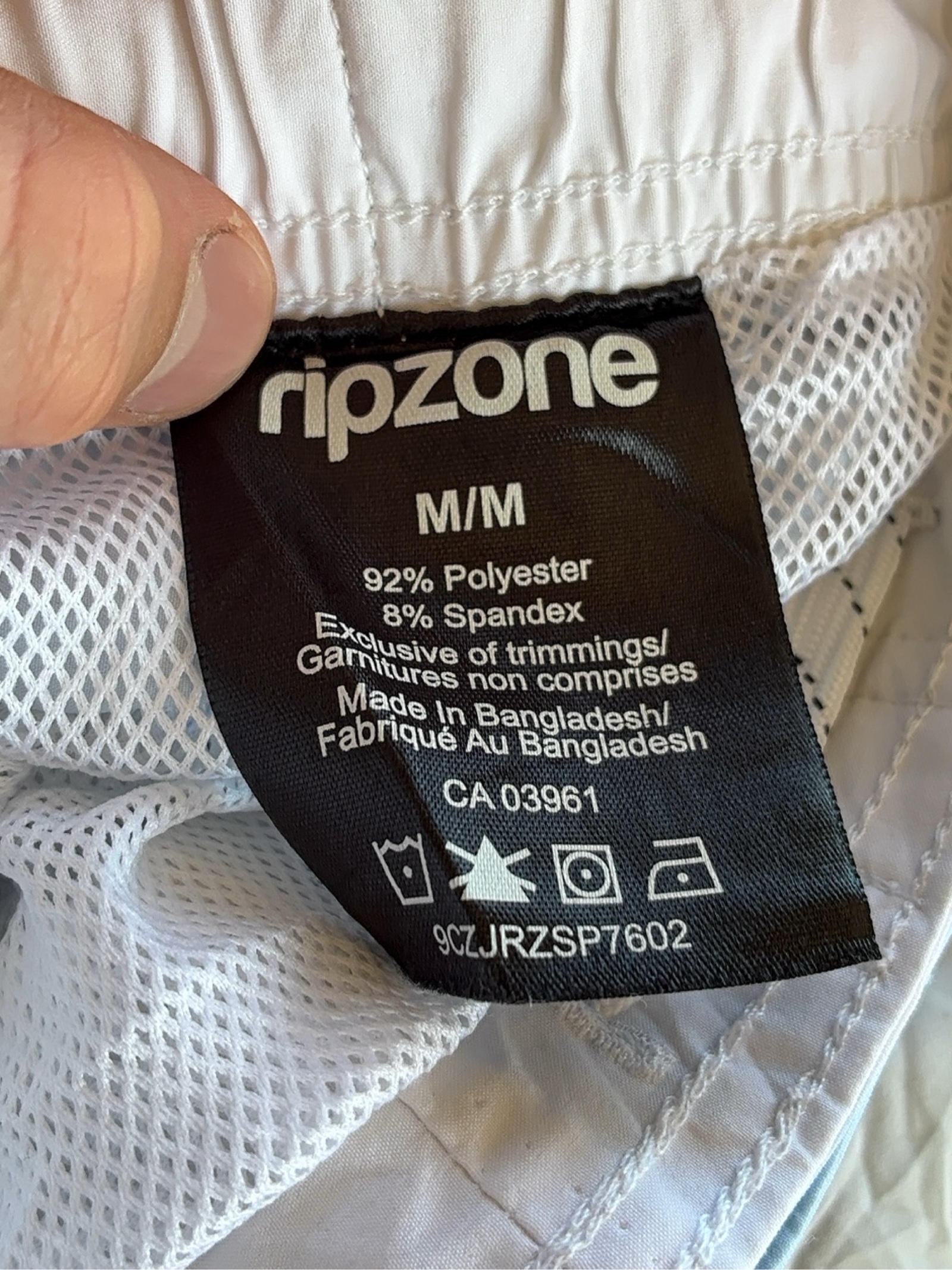 Ripzone Men's Blue & Green Tropical Print Swim Shorts Medium image 3