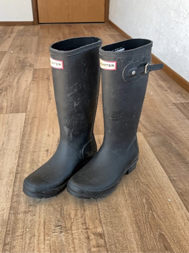 Hunter Black Women's Wellington Boots UK 4 US 5 B/5.5 EU 37