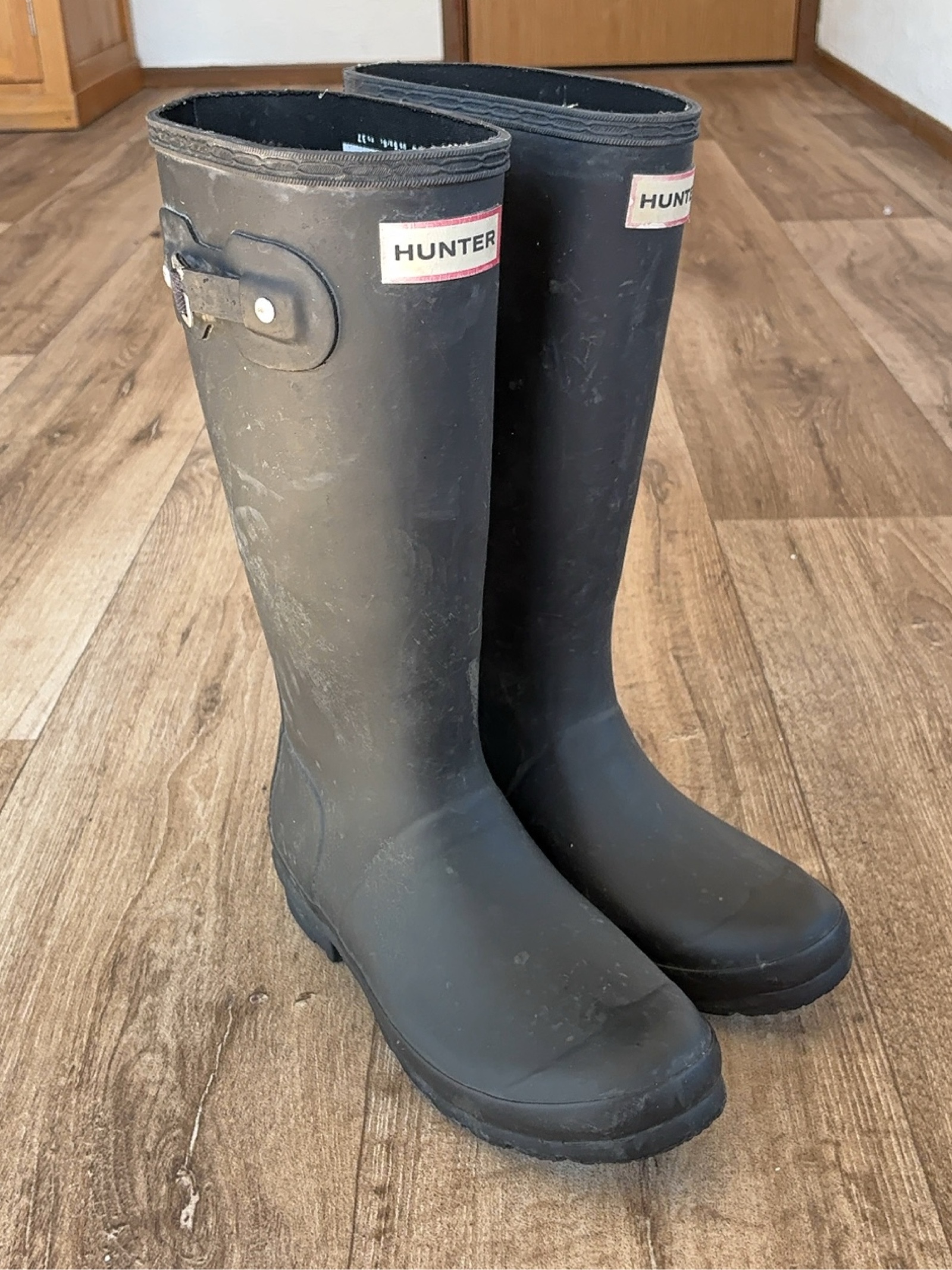 Hunter Black Women's Wellington Boots UK 4 US 5 B/5.5 EU 37 image 3