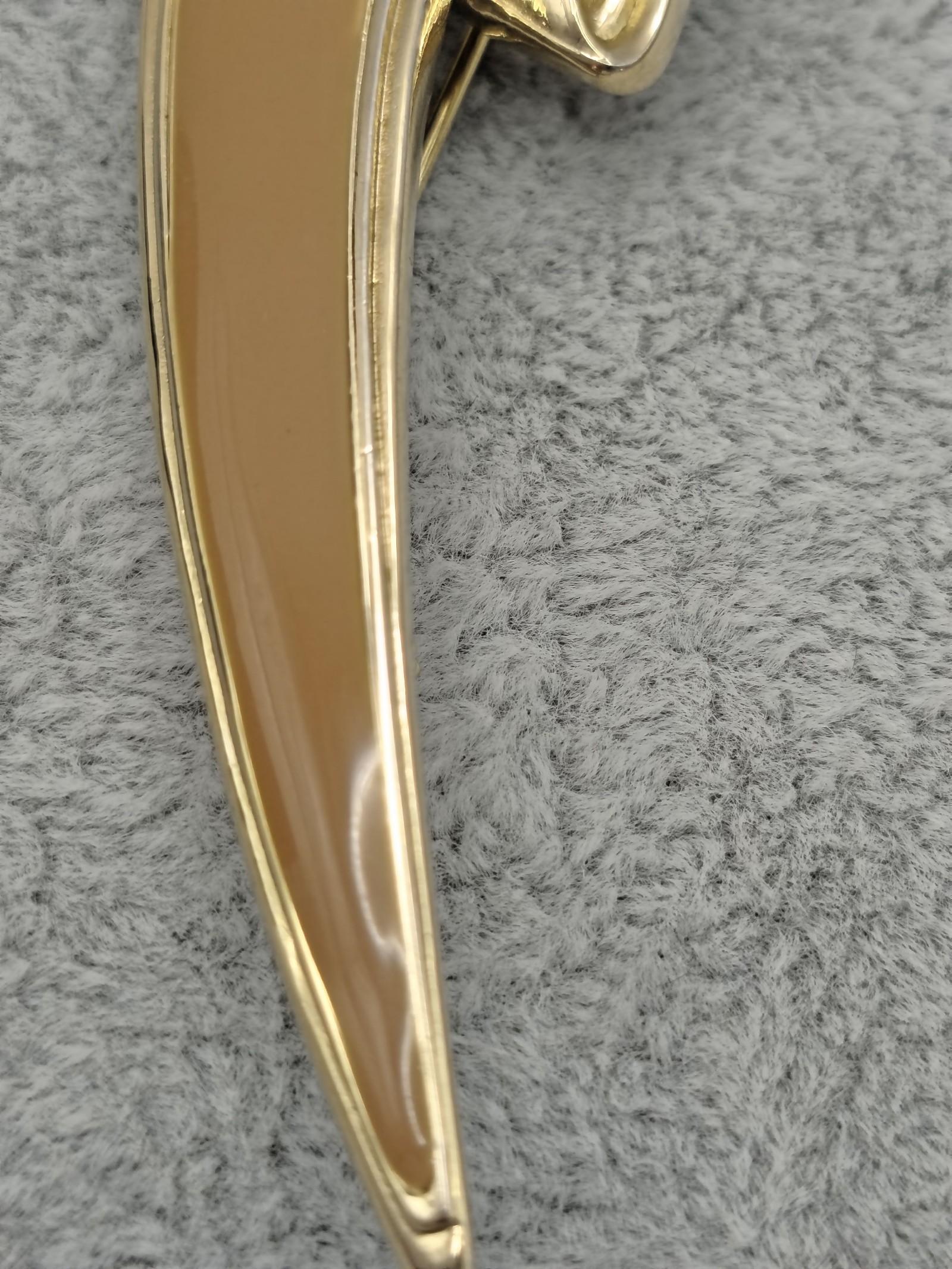 Laream Gold Tone Light Brown Lightning Bolt Brooch Pin Women image 4