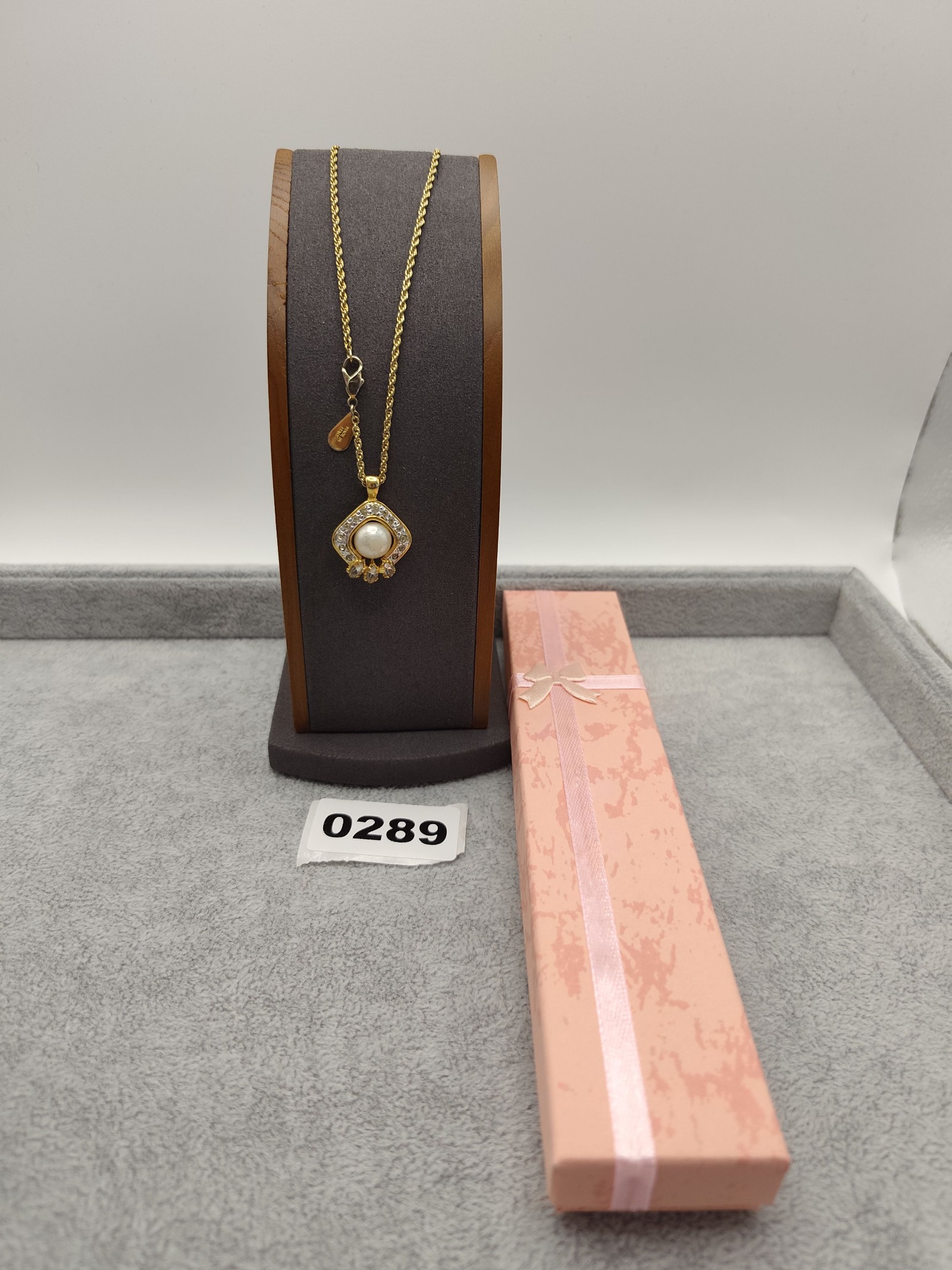Valentino Women's Gold Tone Pearl & Crystal Pendant Necklace Other