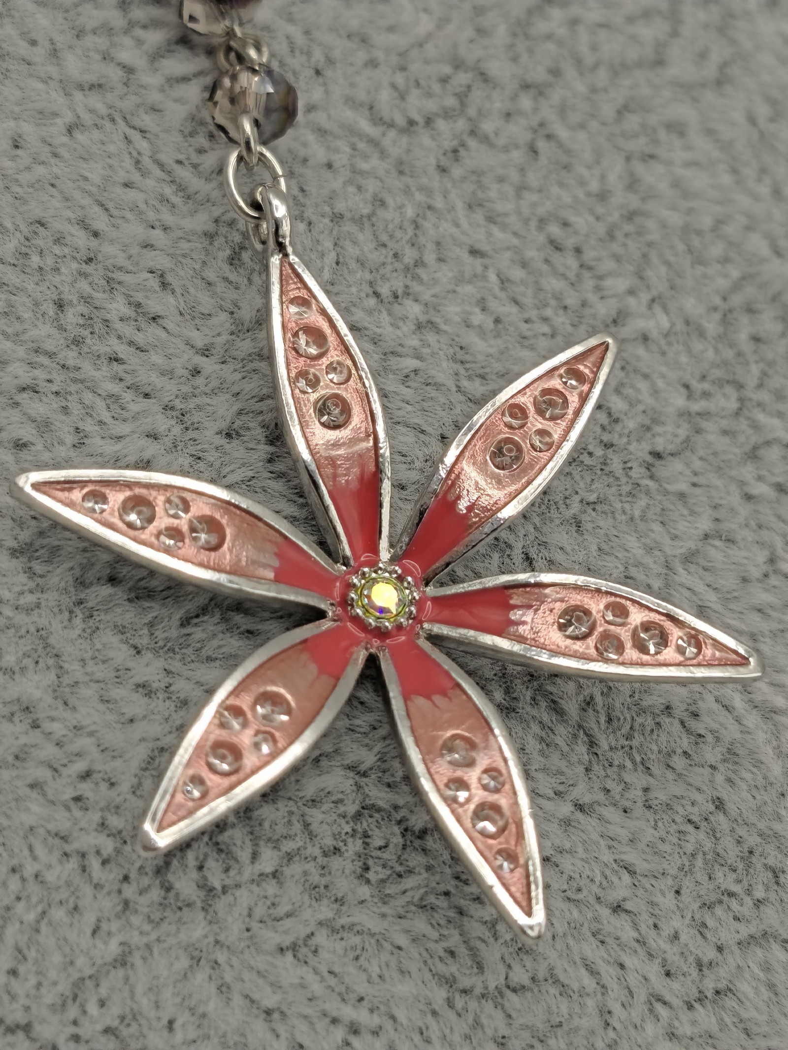 Disney Silver Butterfly & Floral Pendant Necklace Multi Colour image 8