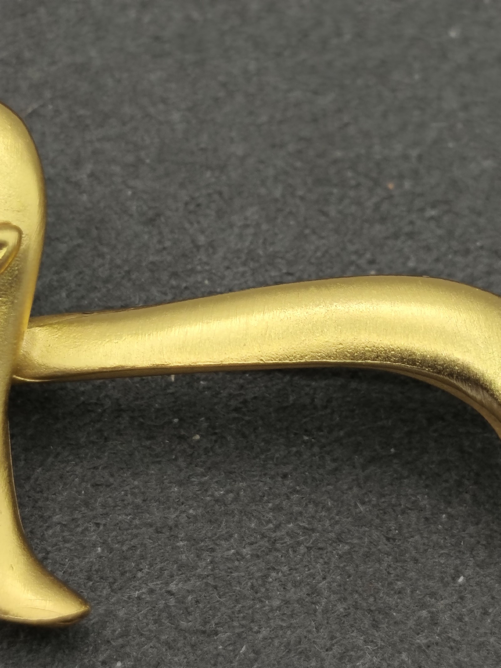 Gold Tone Women L Initial Brooch Pin ©AK Mark image 9