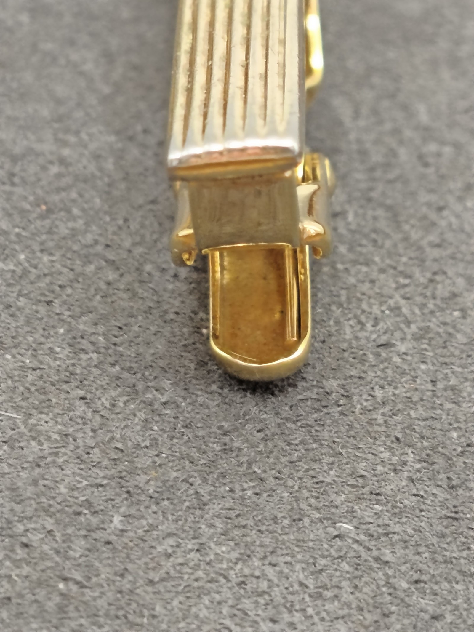Christian Dior Gold Tone Men's Tie Clip with Box Other Size image 6