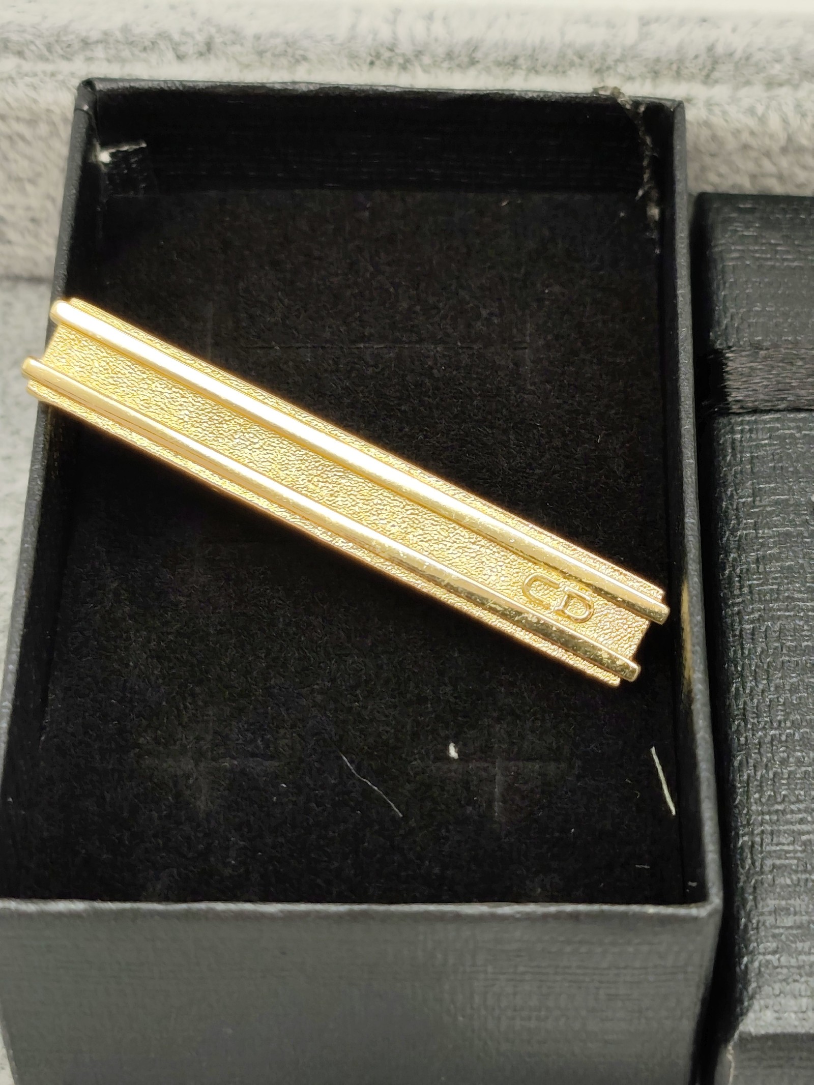 Christian Dior Gold Tone Men's Tie Clip image 2