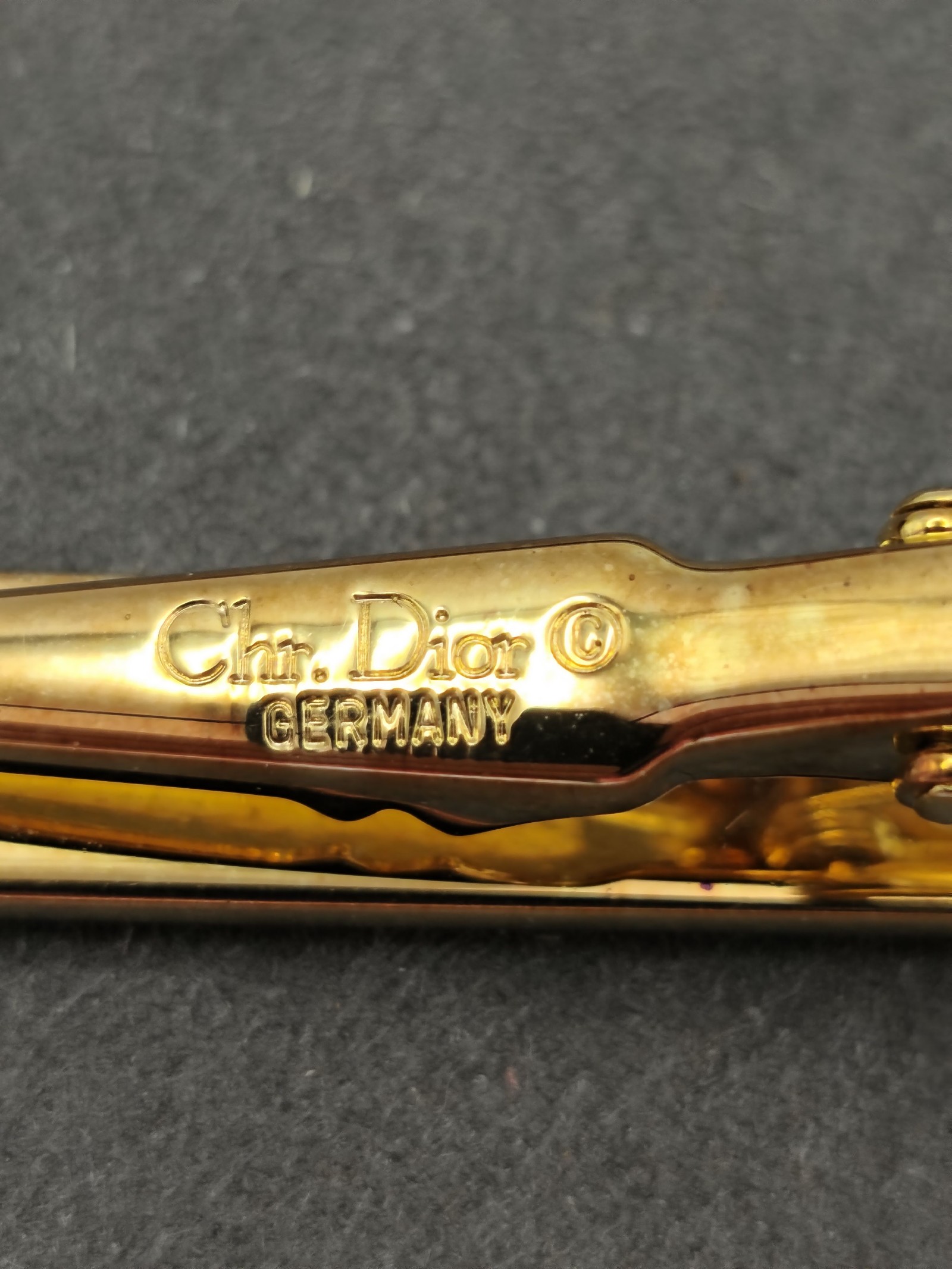 Christian Dior Gold Tone Men's Tie Clip image 3