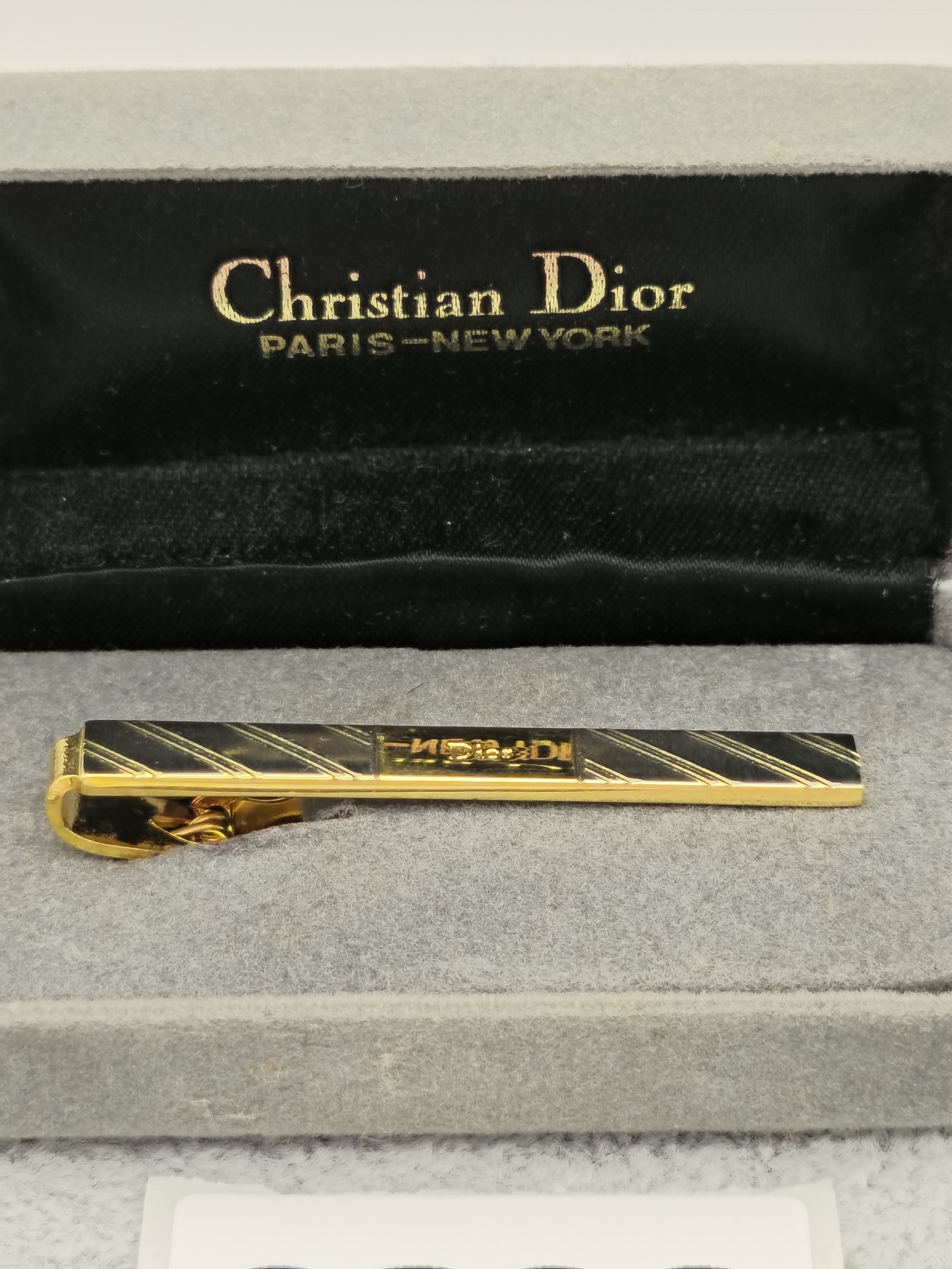 Christian Dior Gold Tone Men's Tie Clip image 2